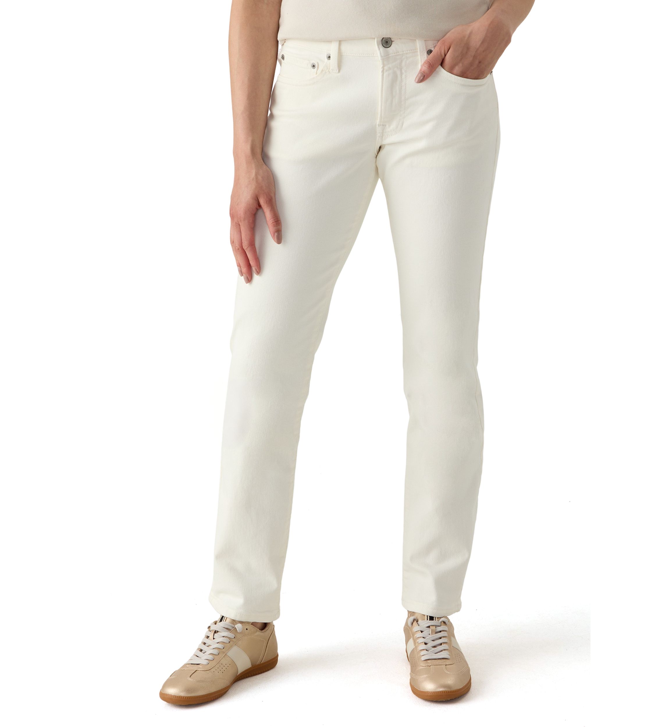 Mid Rise Sweet Straight Jeans