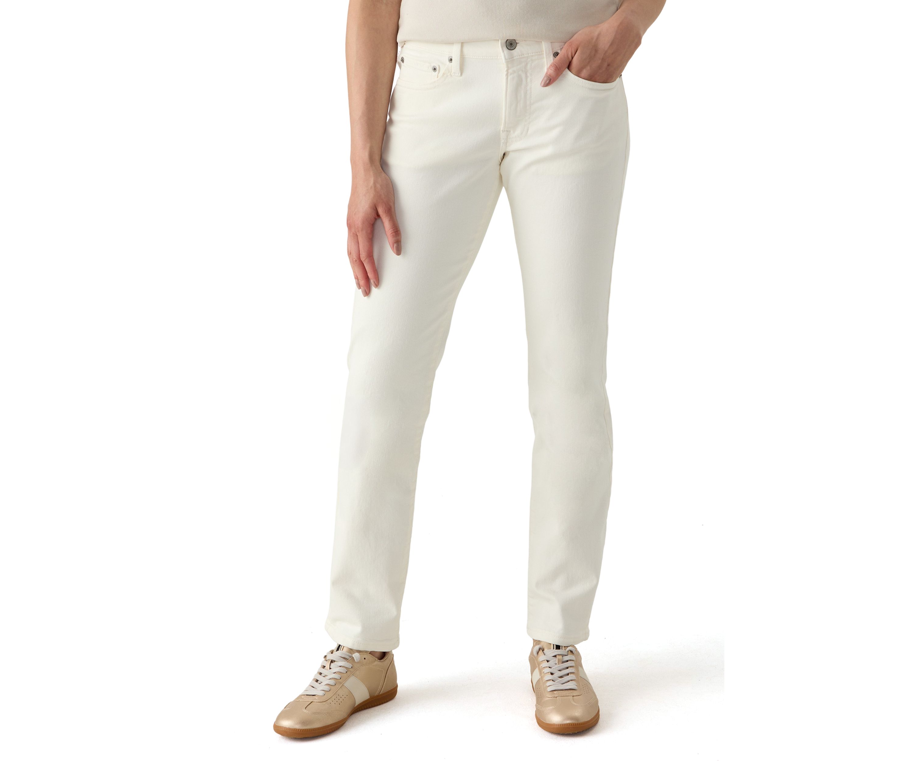 Mid Rise Sweet Straight Jeans