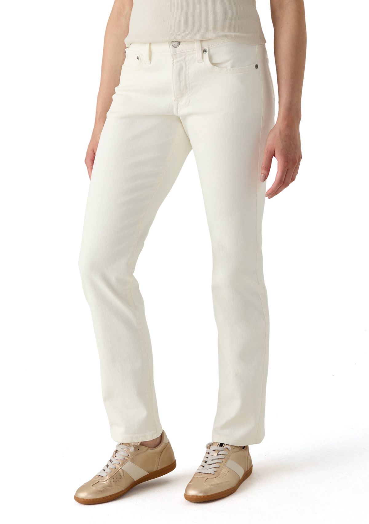 Mid Rise Sweet Straight Jeans