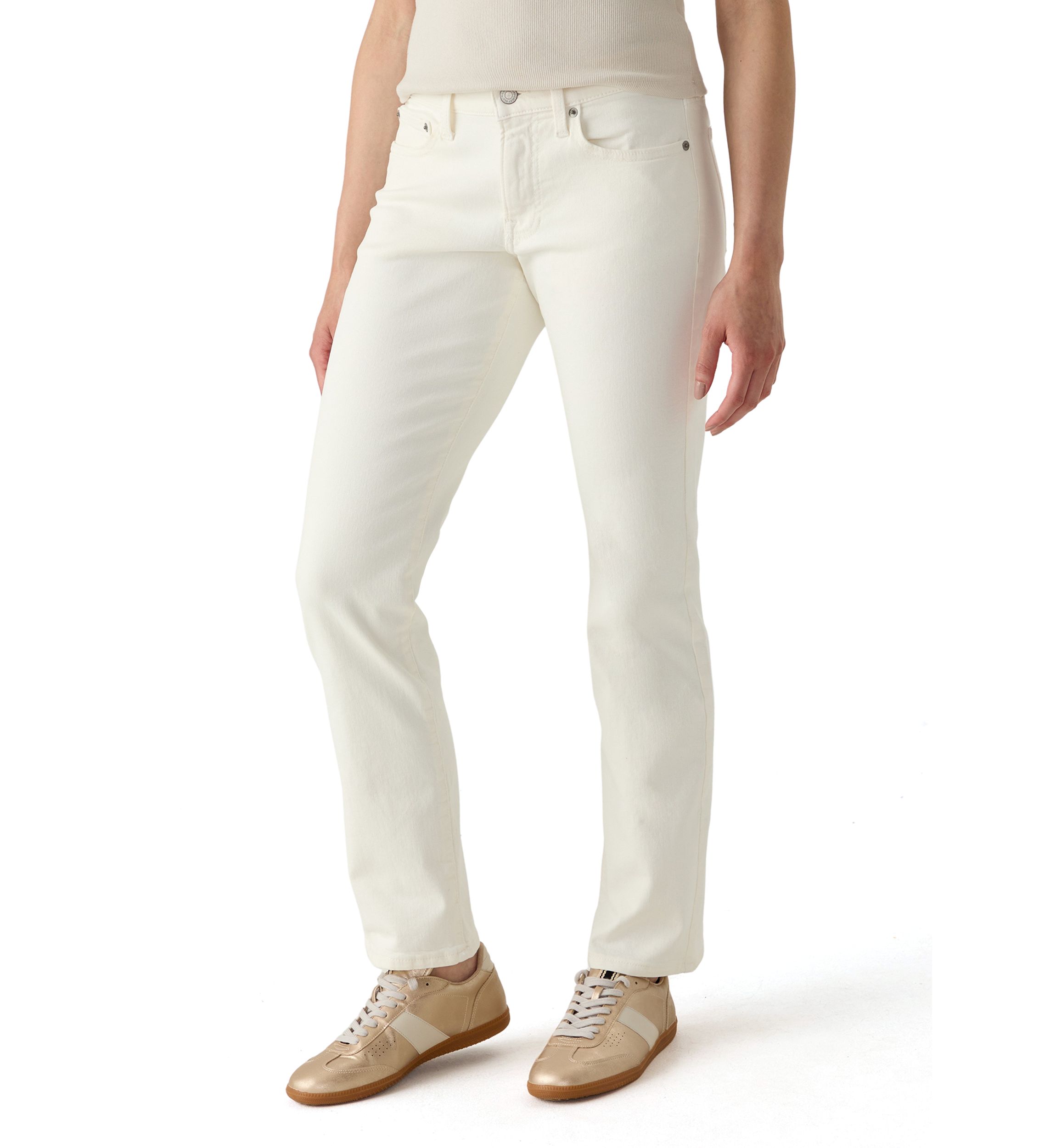 Mid Rise Sweet Straight Jeans