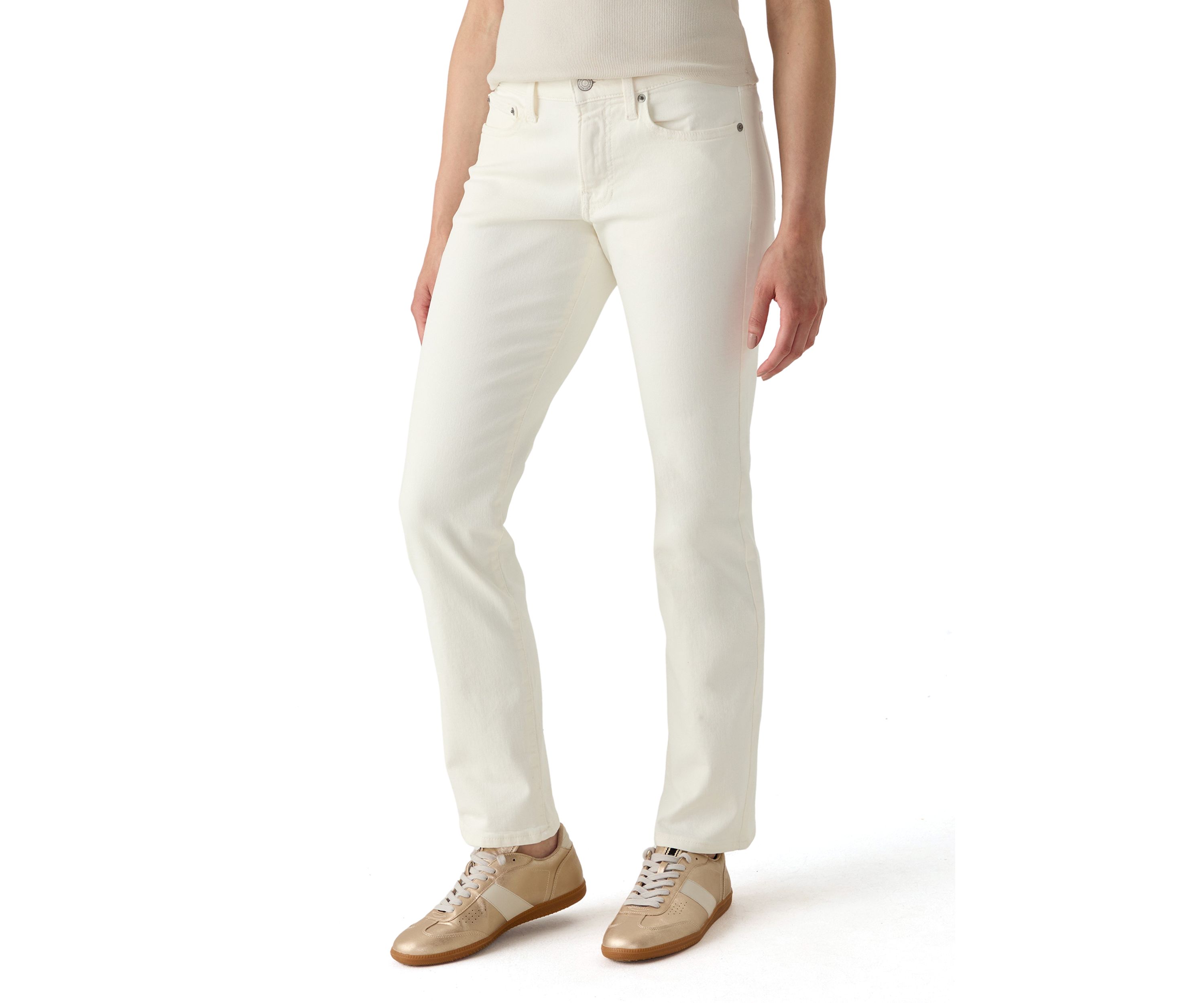 Mid Rise Sweet Straight Jeans