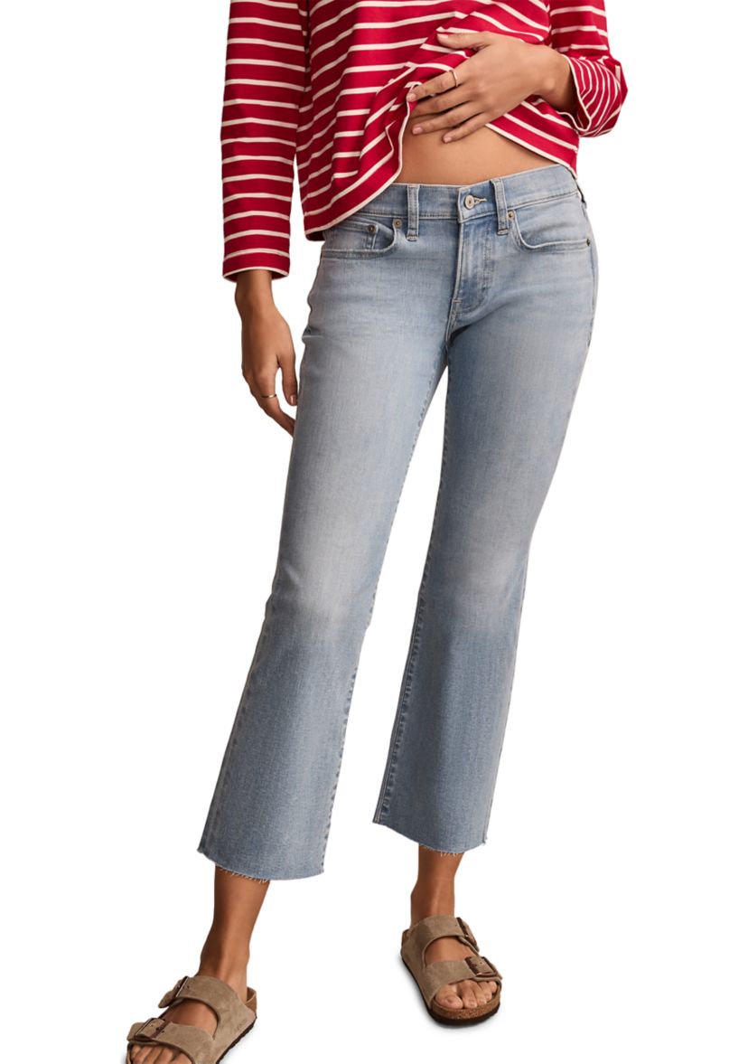Mid Rise Sweet Kick Cropped Jeans