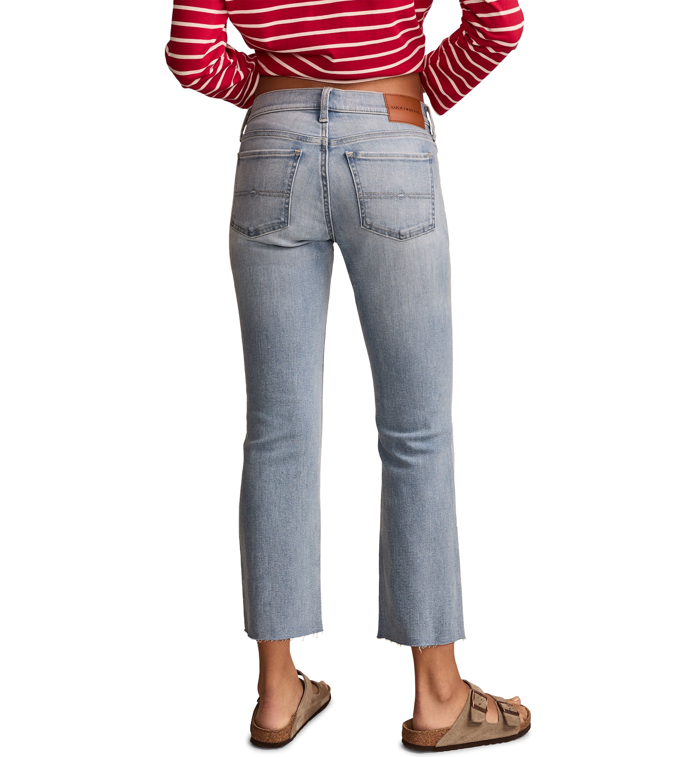 Mid Rise Sweet Kick Cropped Jeans