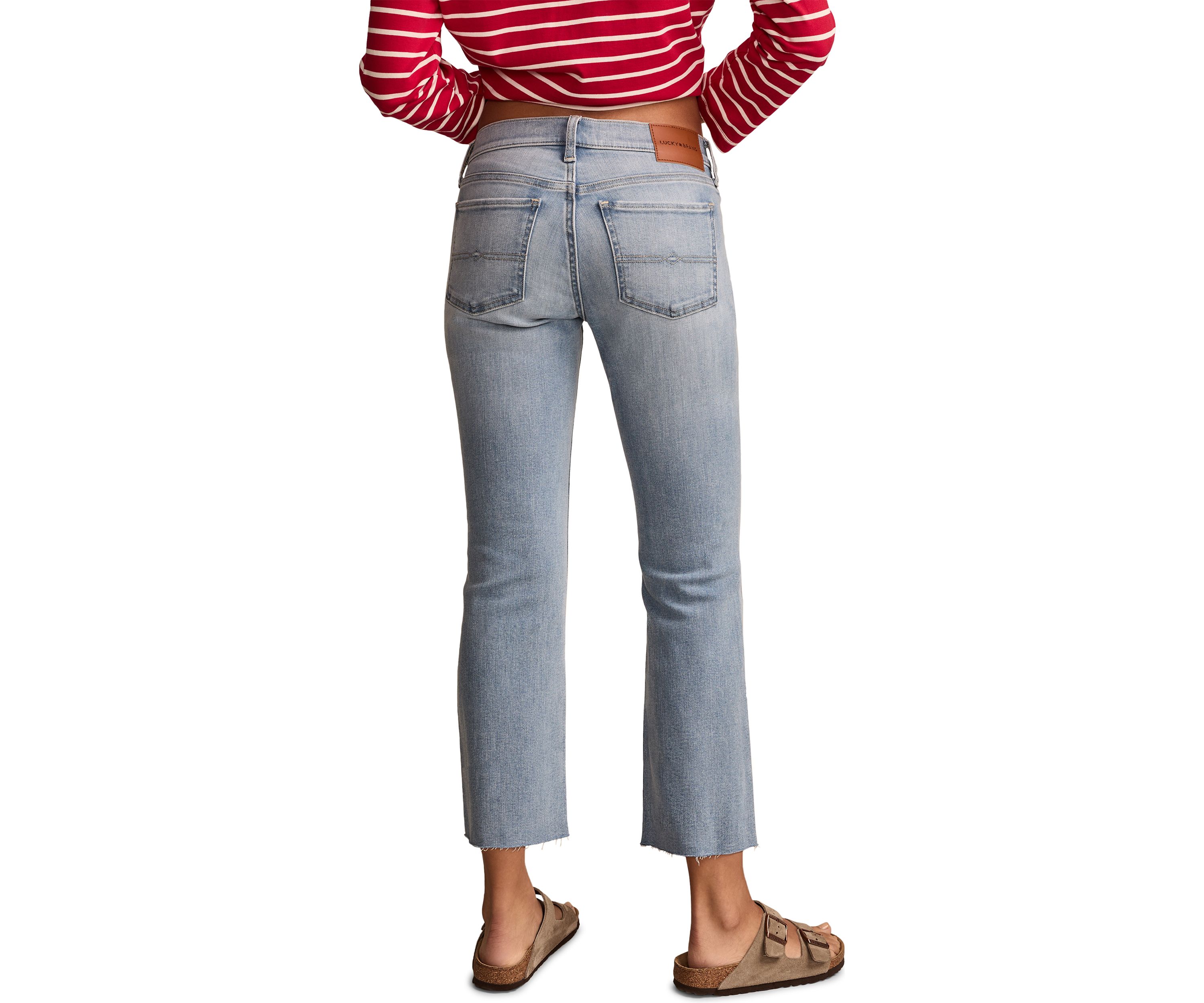 Mid Rise Sweet Kick Cropped Jeans
