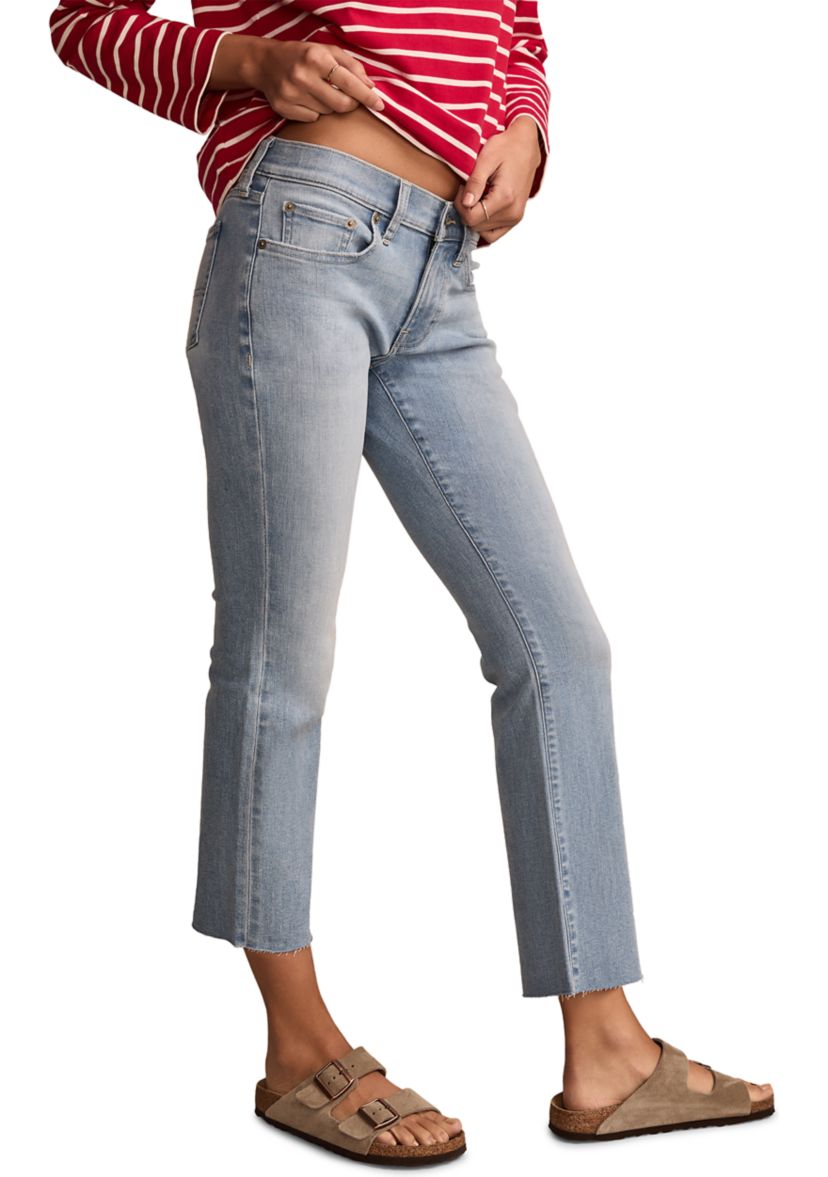 Mid Rise Sweet Kick Cropped Jeans