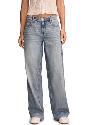 Lucky Brand Women's The Baggy Wide Leg Jeans