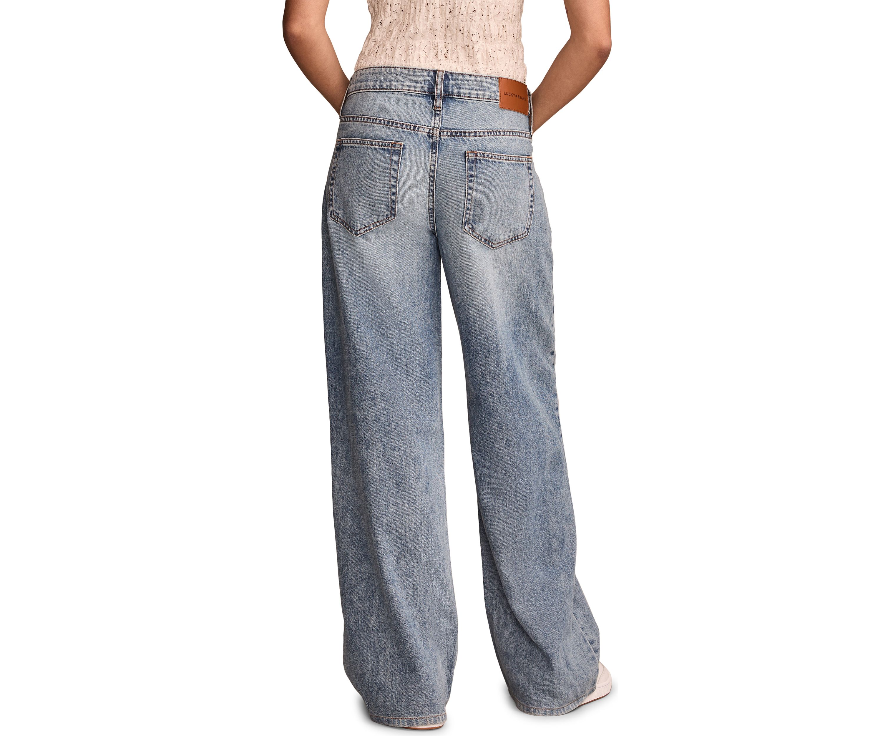 Womens The Baggy Wide Leg Jeans