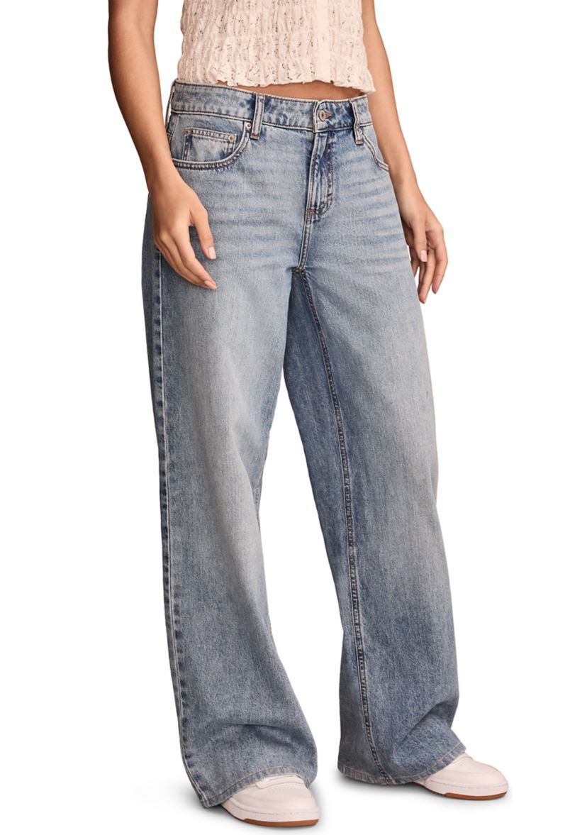 Womens The Baggy Wide Leg Jeans