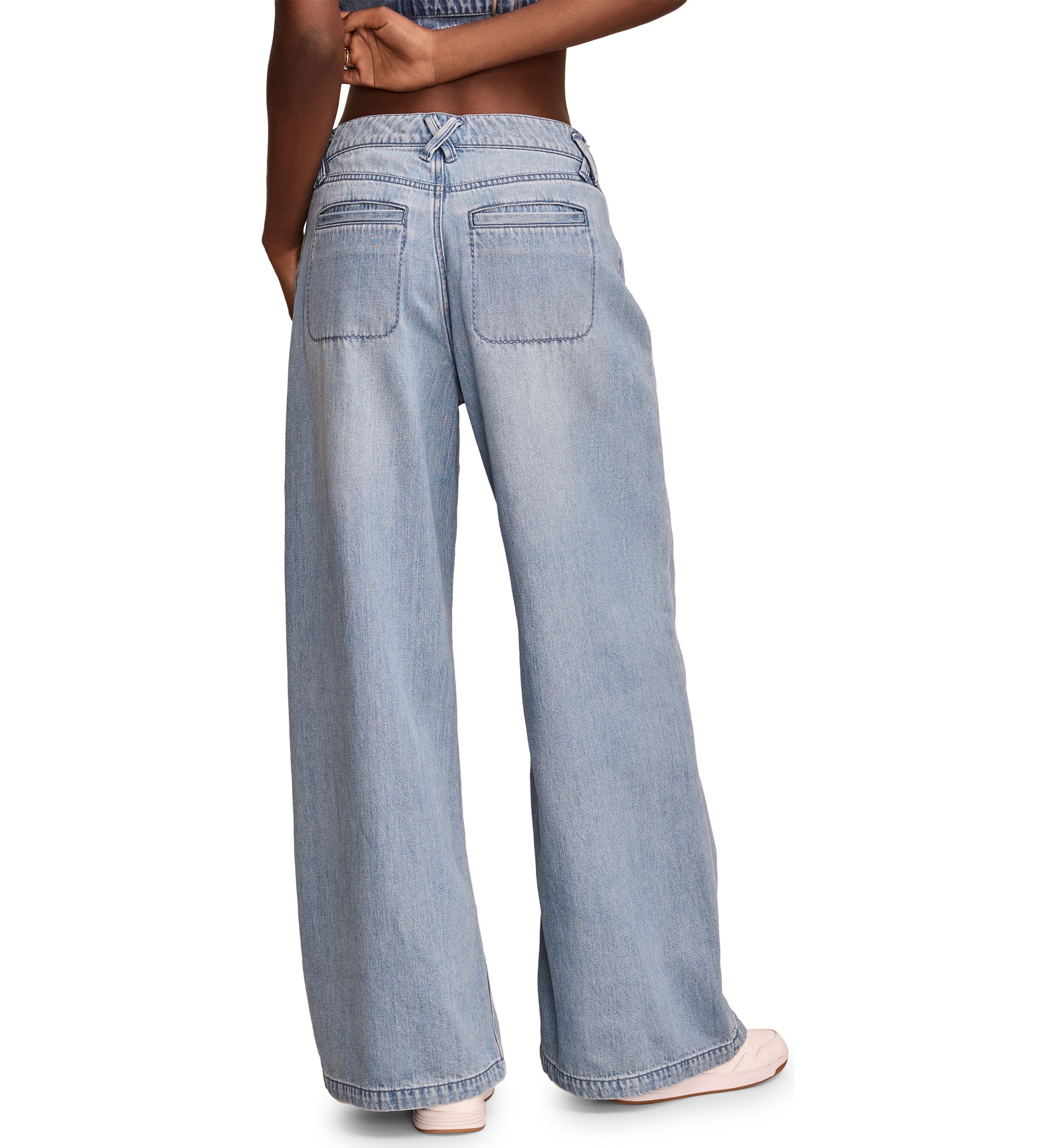 Denim Palazzo Pants 