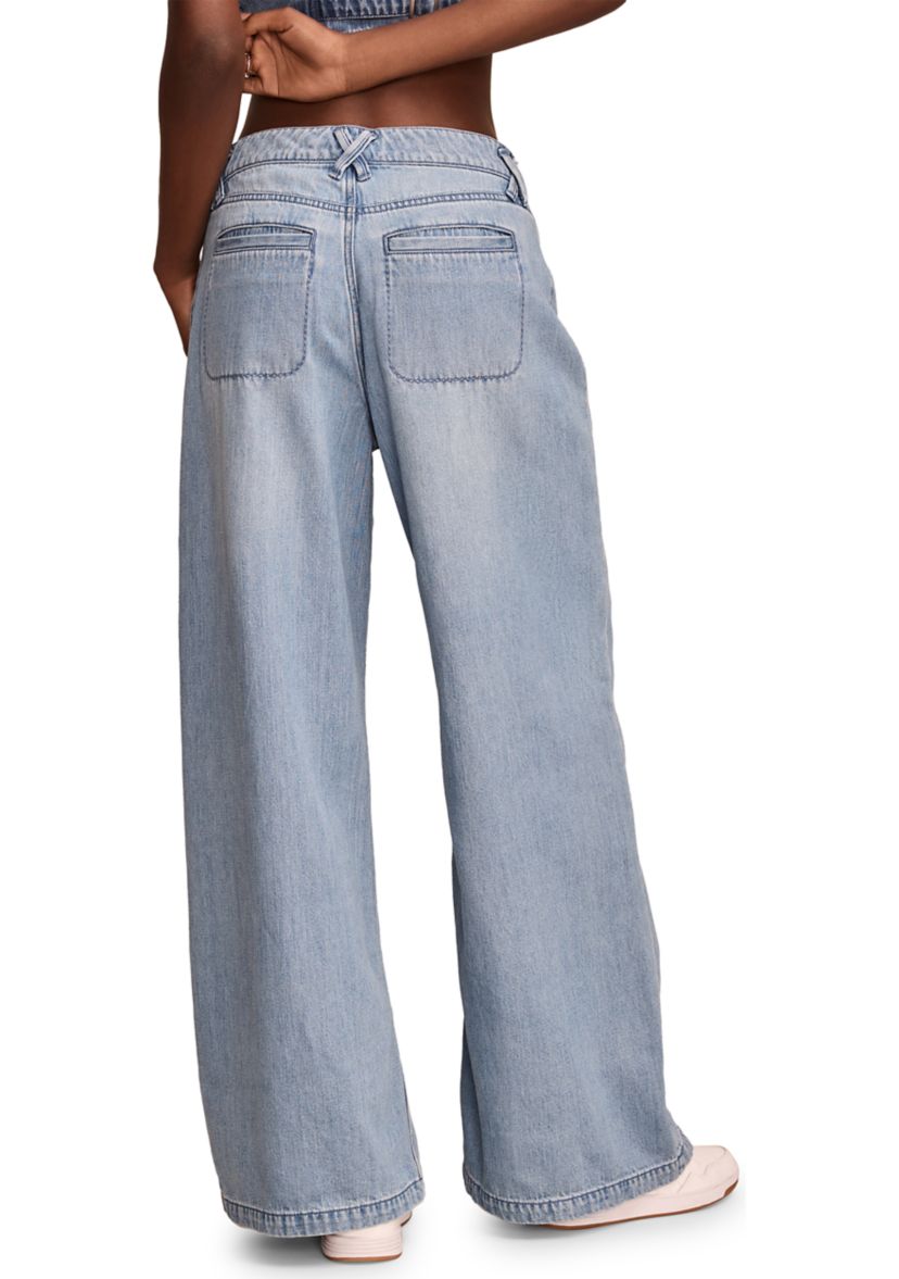 Denim Palazzo Pants 