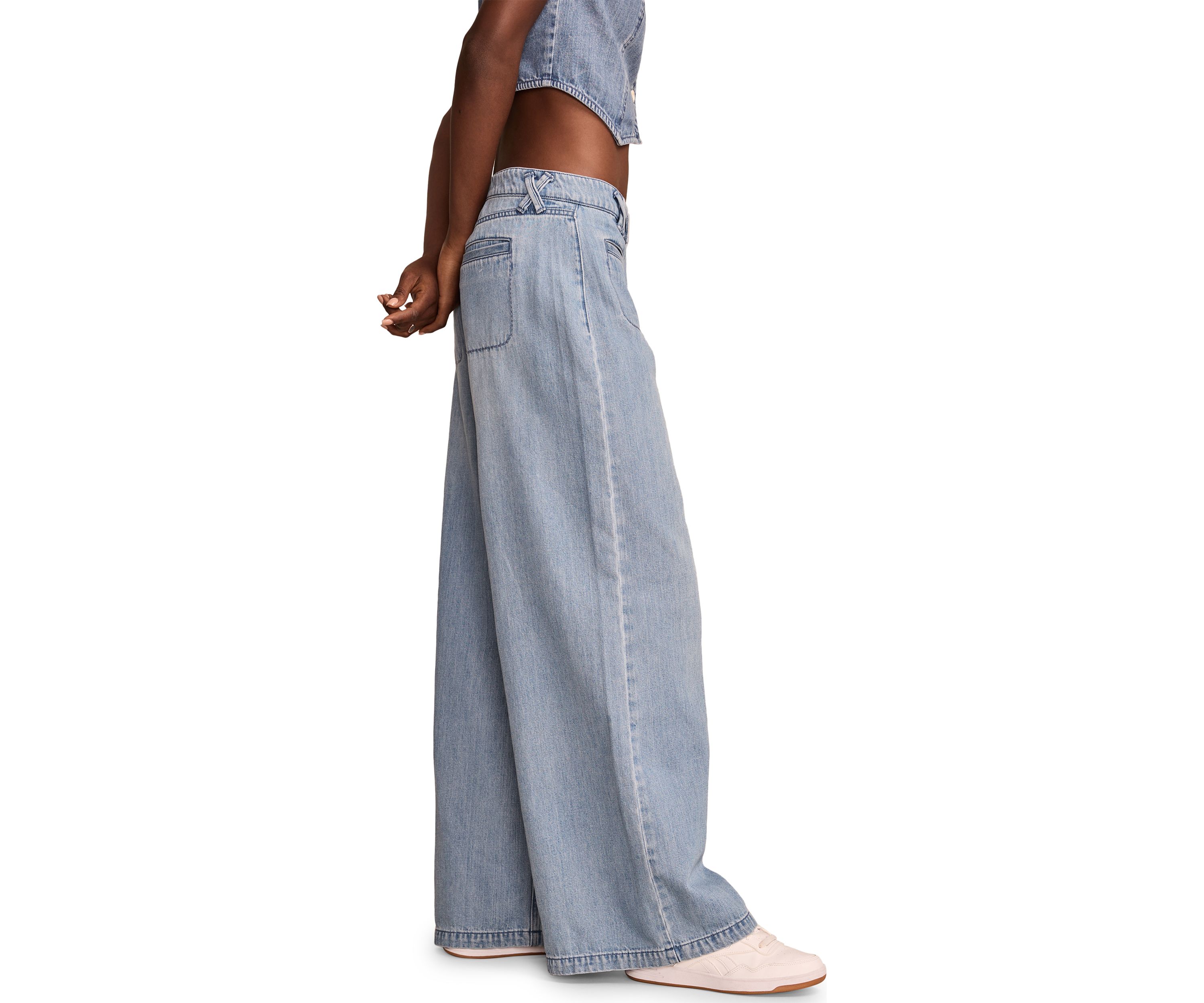 Denim Palazzo Pants 