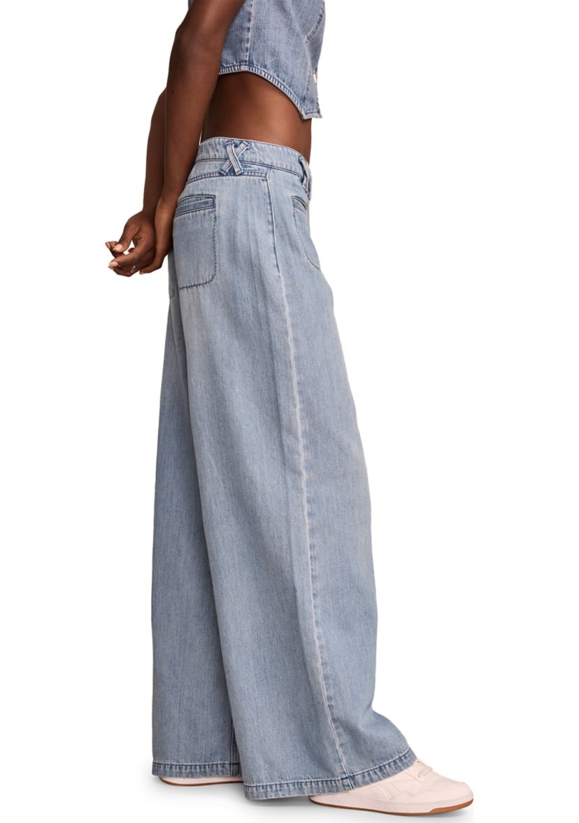 Denim Palazzo Pants 