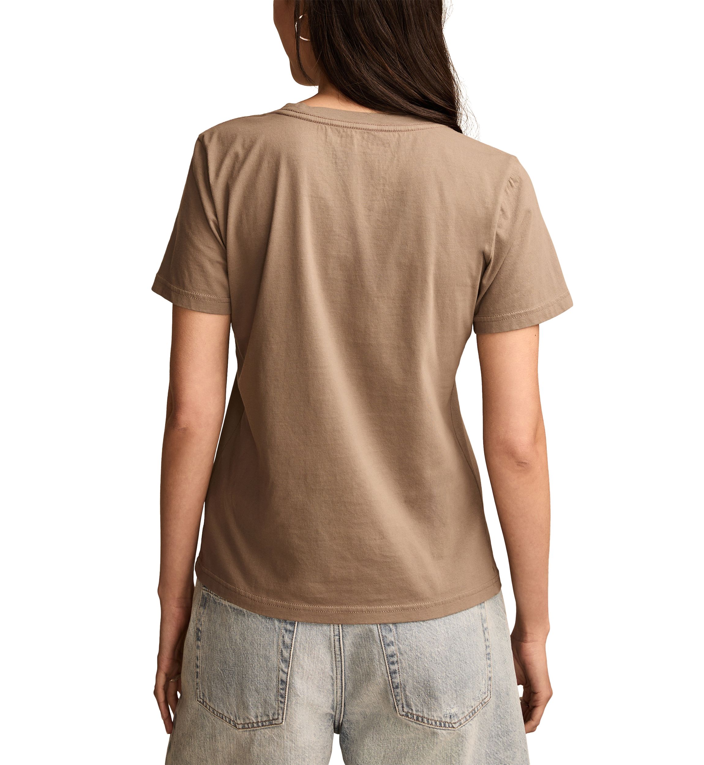 Embroidered Floral Classic Crew Neck T-Shirt