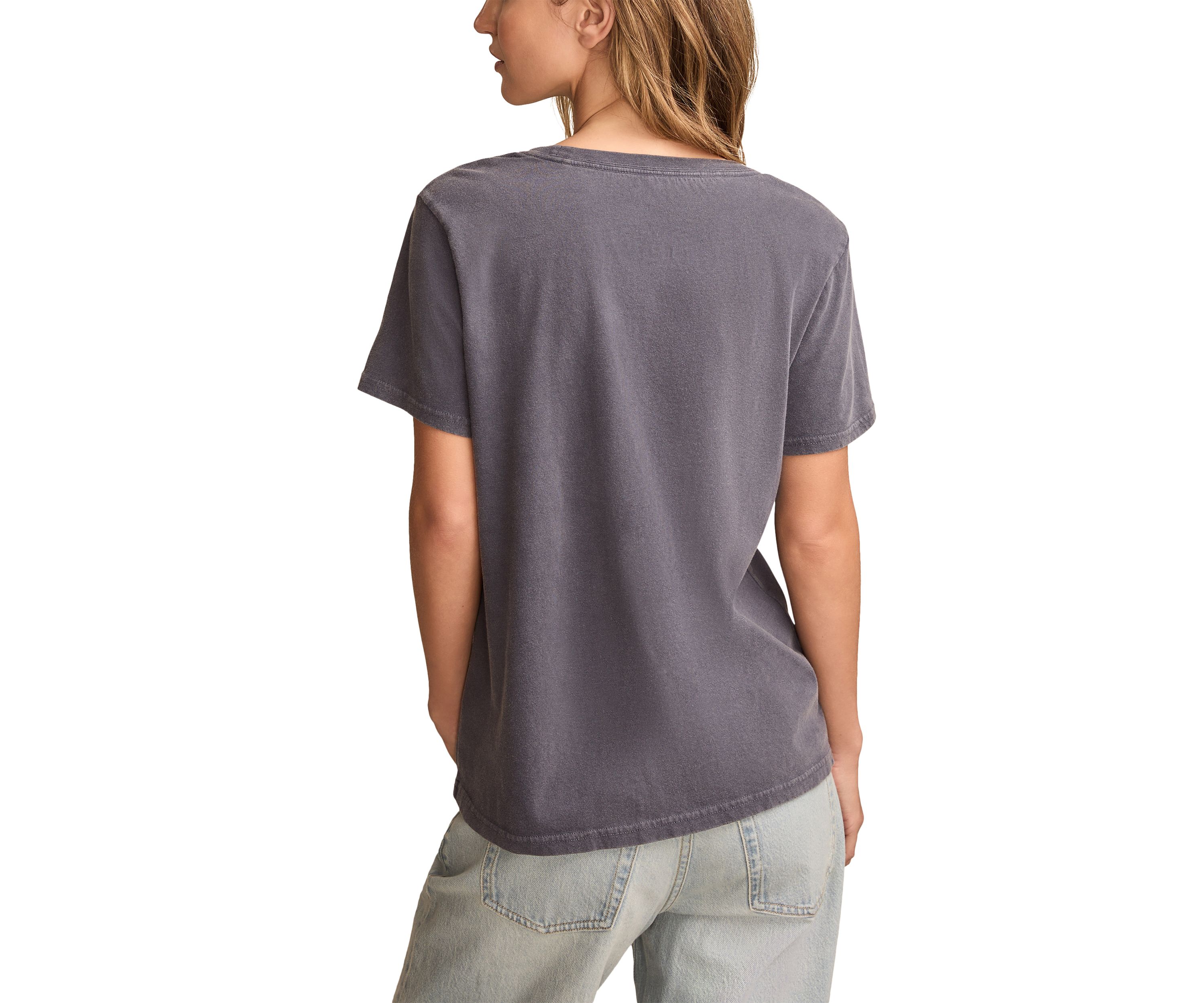 Woodstock Peace and Music Classic Crew Neck Graphic T-Shirt