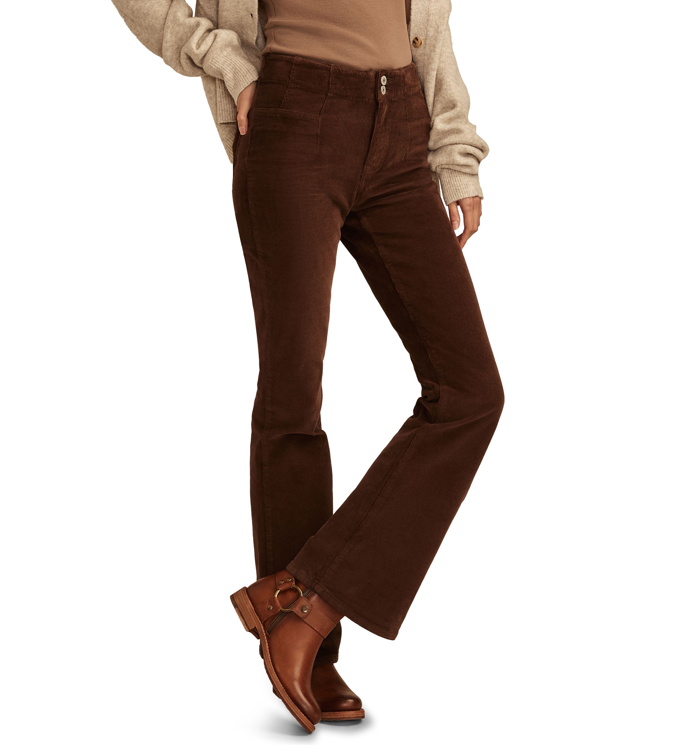 Womens Stevie Flare Corduroy Pants