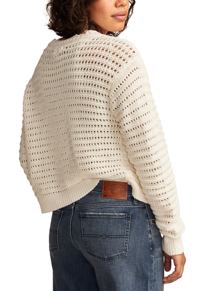 Womens Pointelle Cardigan 