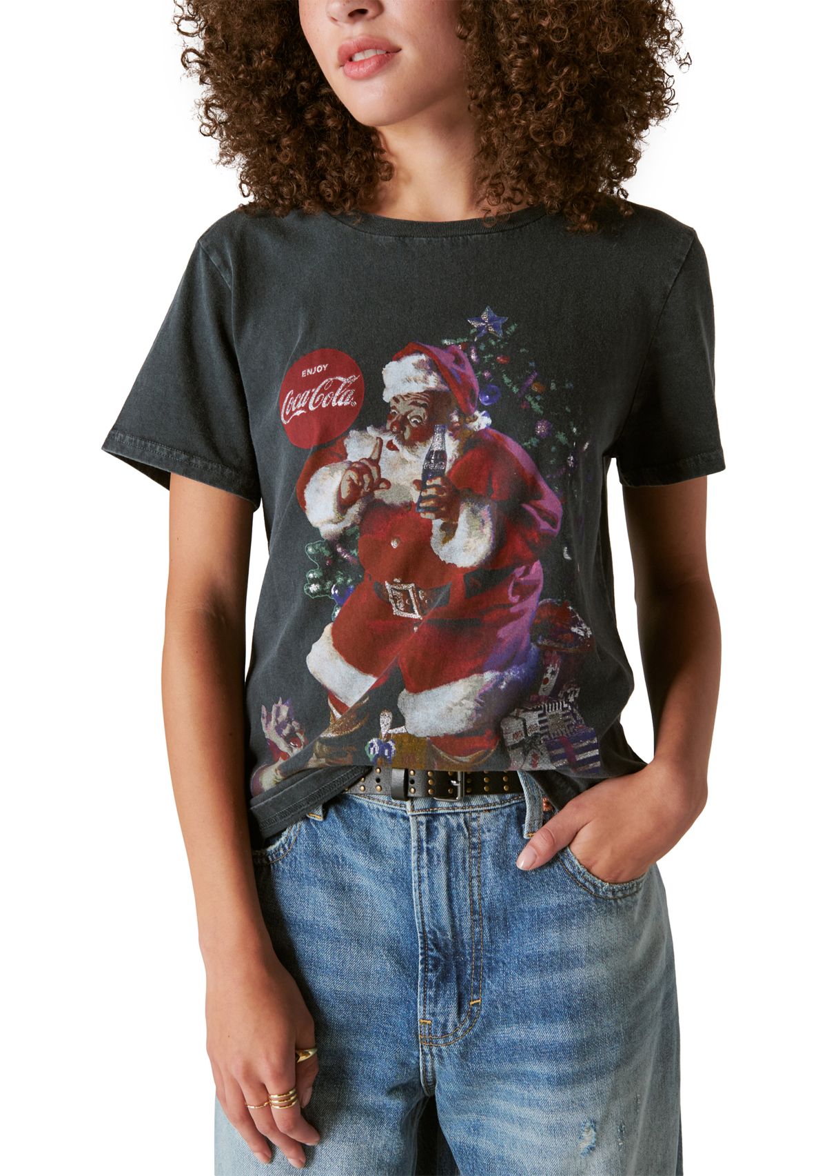 Womens Coca Cola Santa T-Shirt