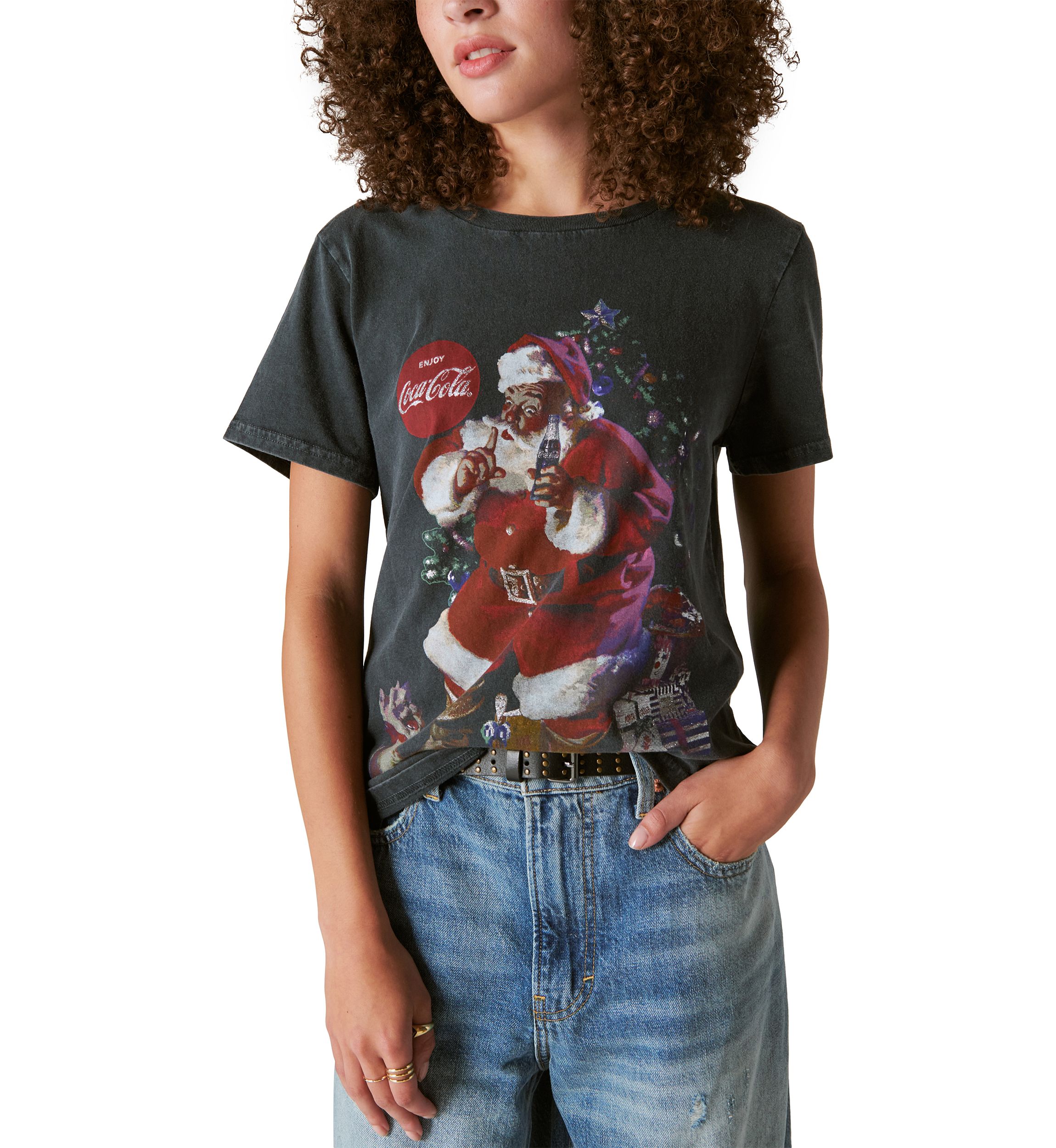 Womens Coca Cola Santa T-Shirt