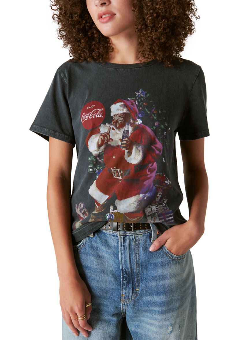 Womens Coca Cola Santa T-Shirt