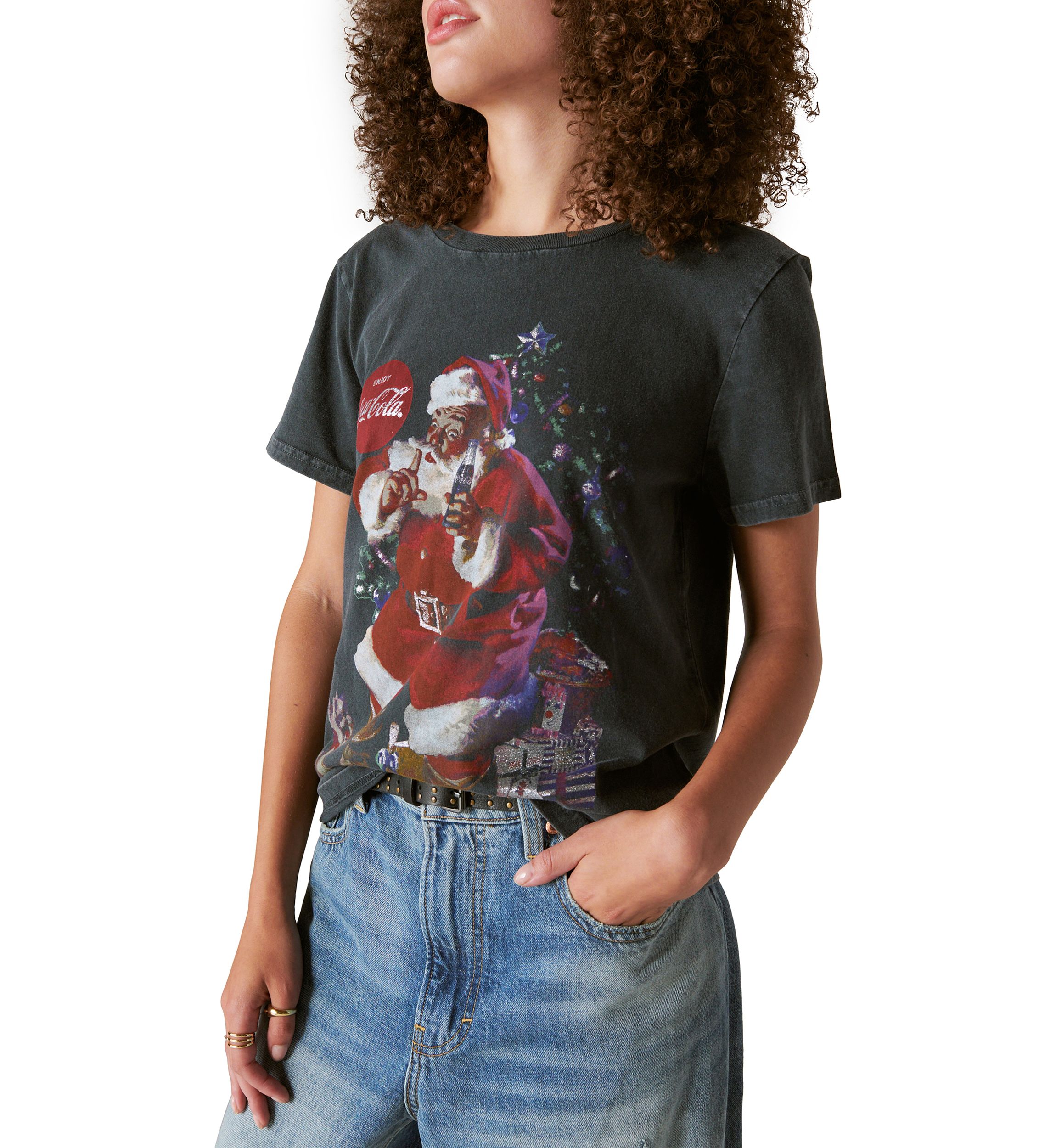 Womens Coca Cola Santa T-Shirt