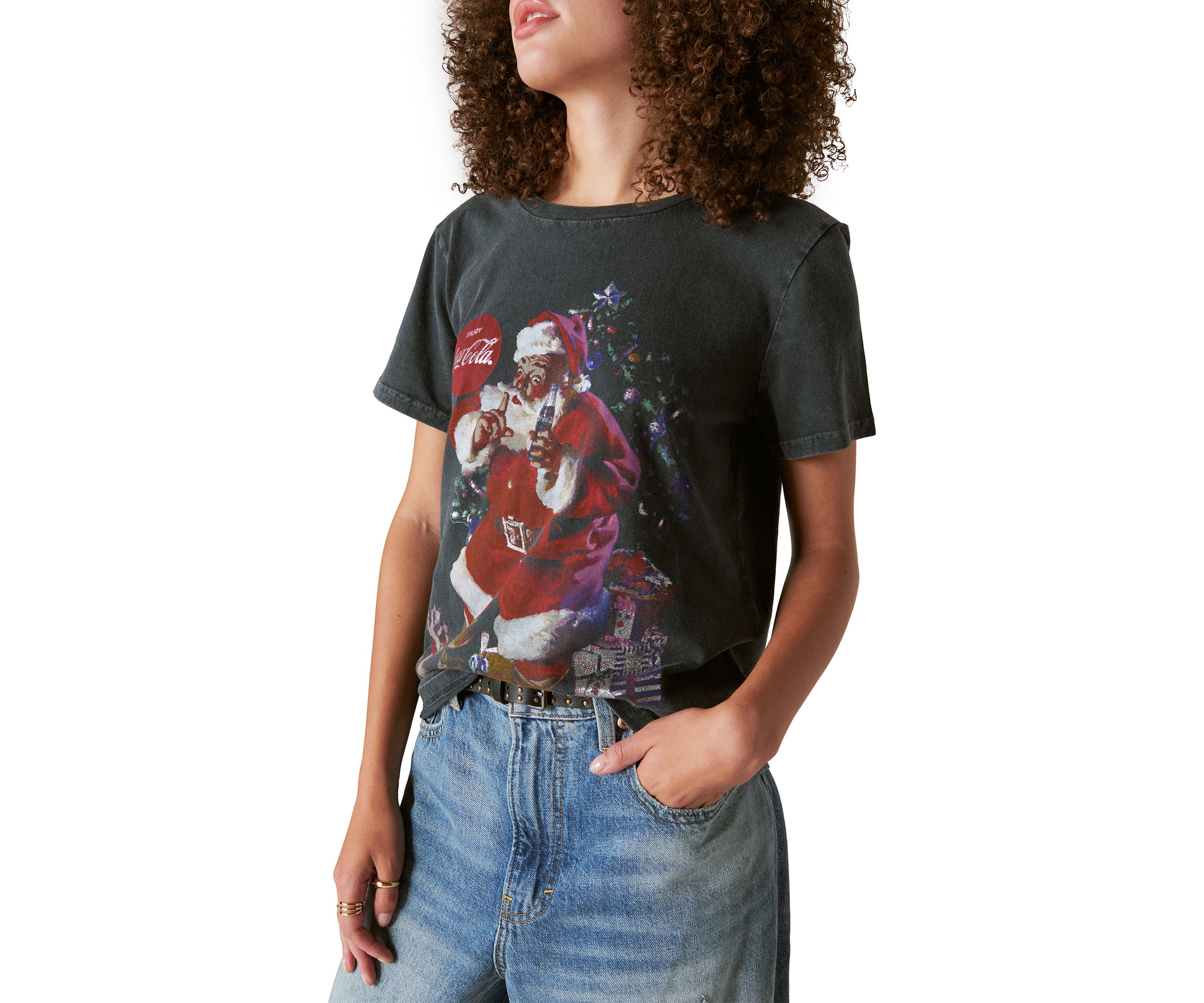 Womens Coca Cola Santa T-Shirt