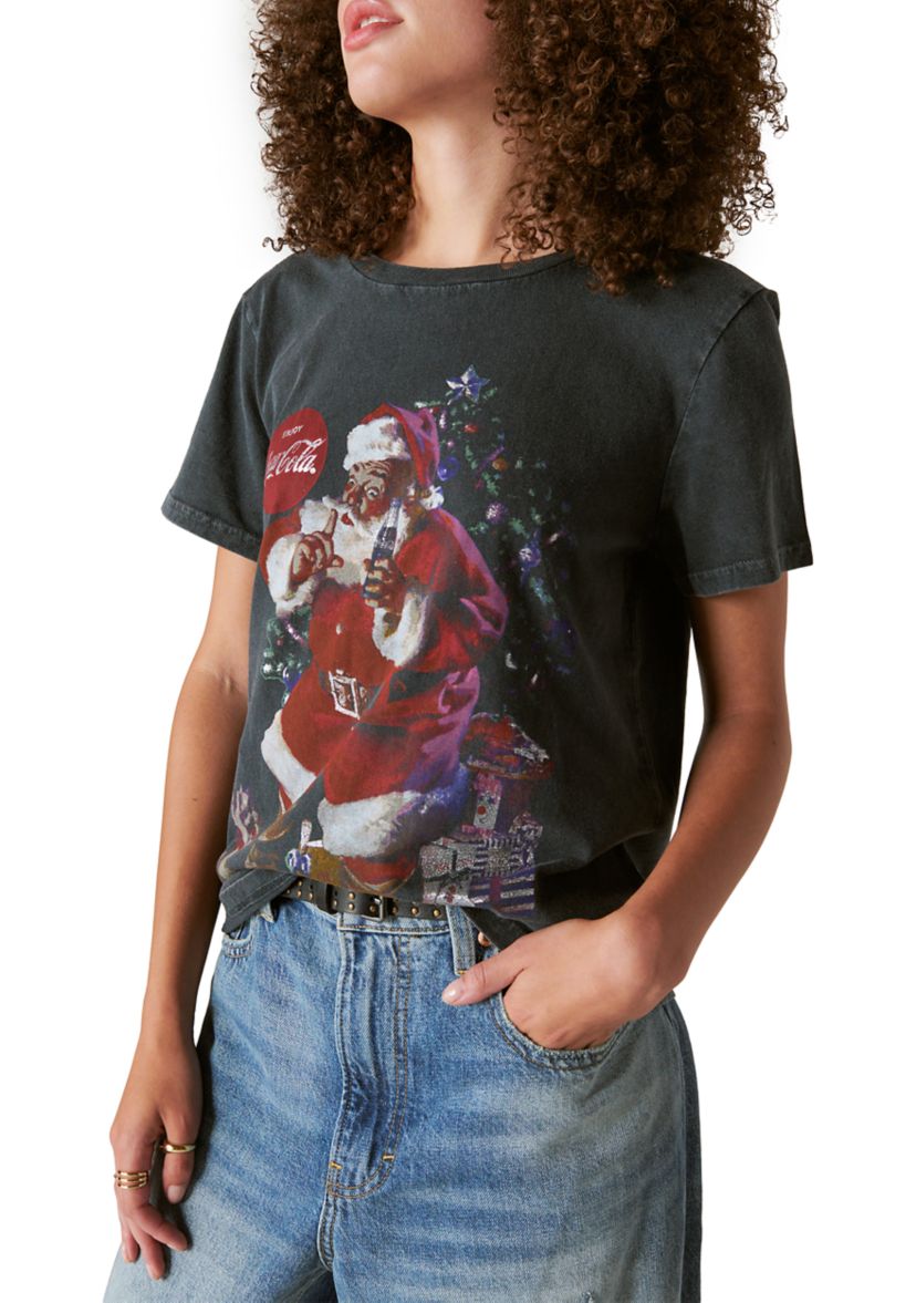Womens Coca Cola Santa T-Shirt