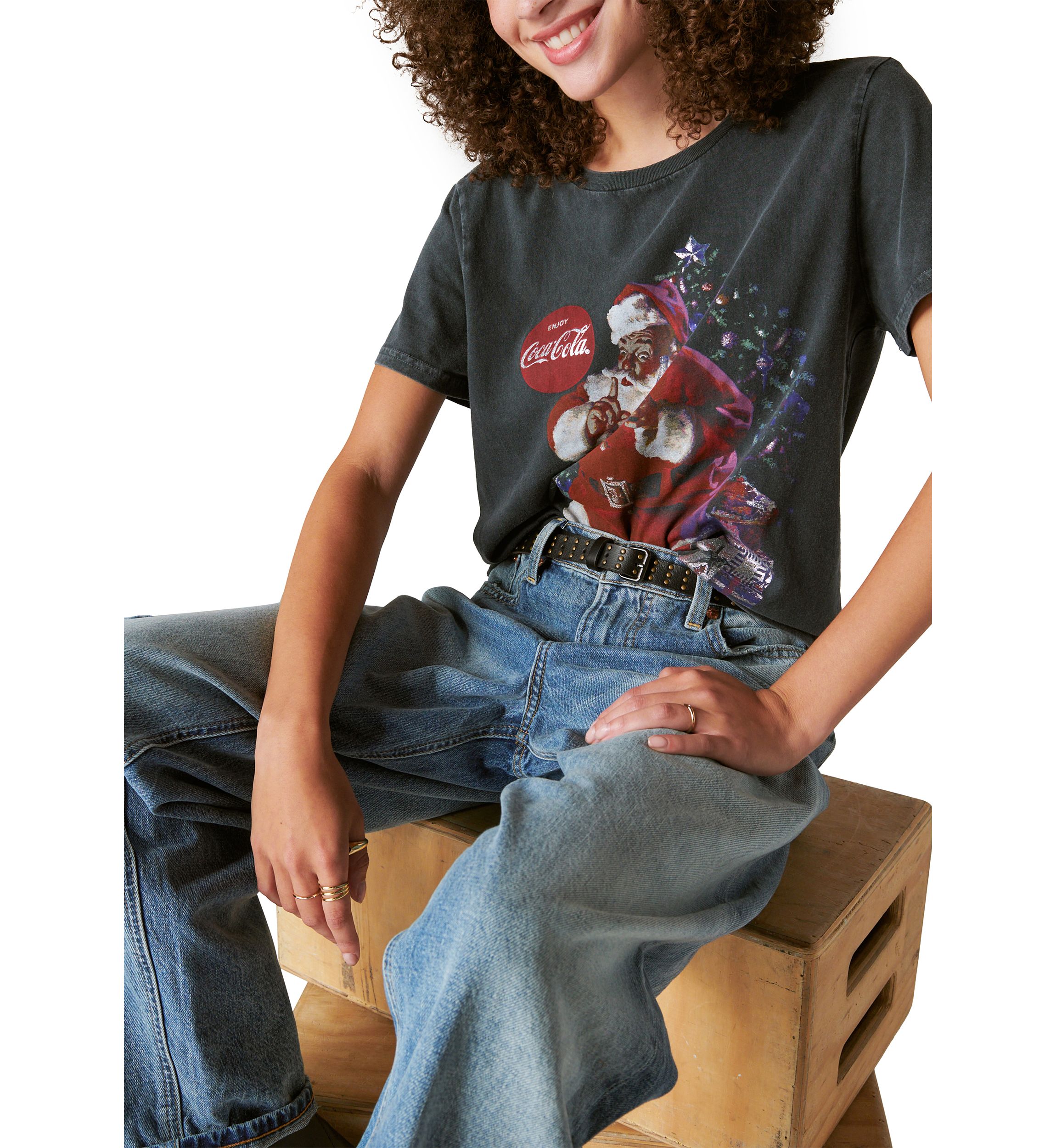 Womens Coca Cola Santa T-Shirt