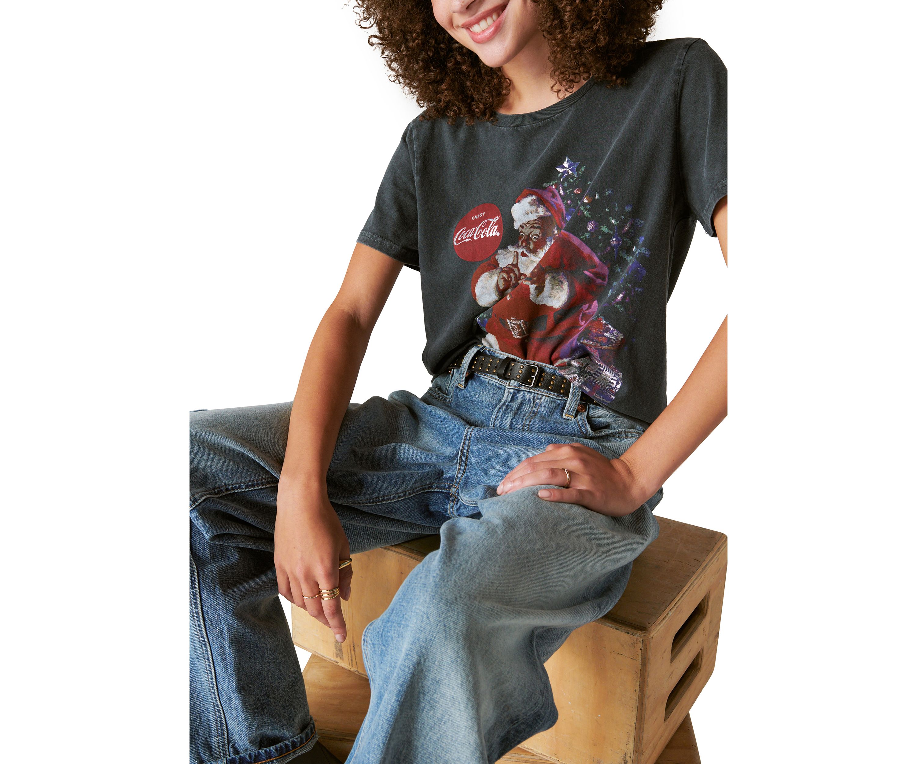 Womens Coca Cola Santa T-Shirt