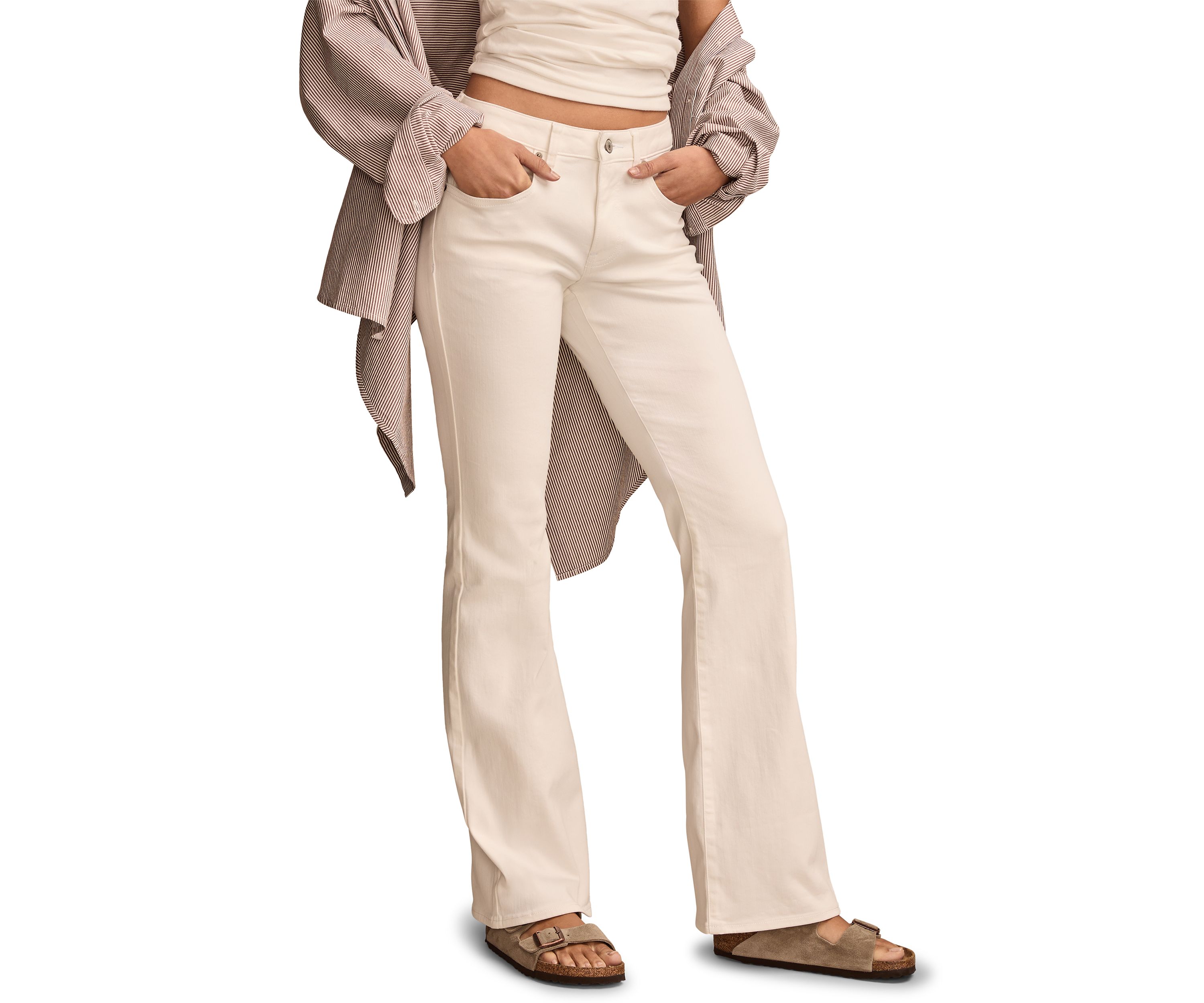 High Rise Curvy Flare Jeans
