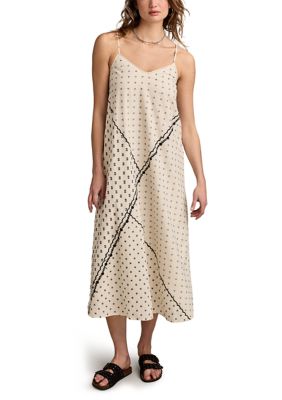 Lucky Brand Women's Textured Patchwork Dress, Large