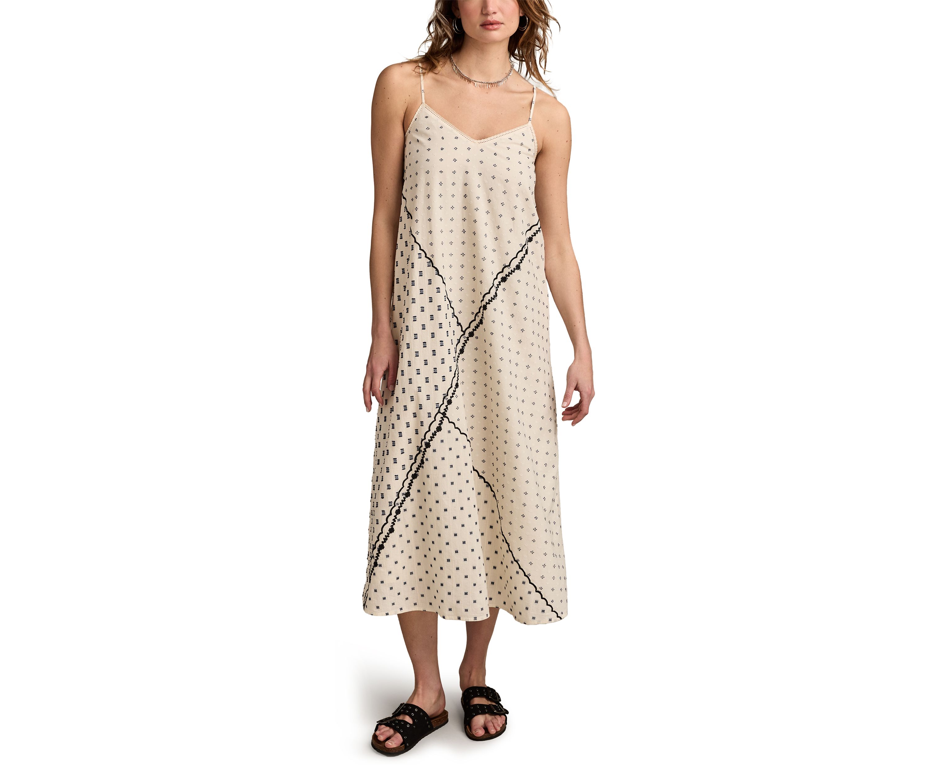 Textured Patchwork Dress