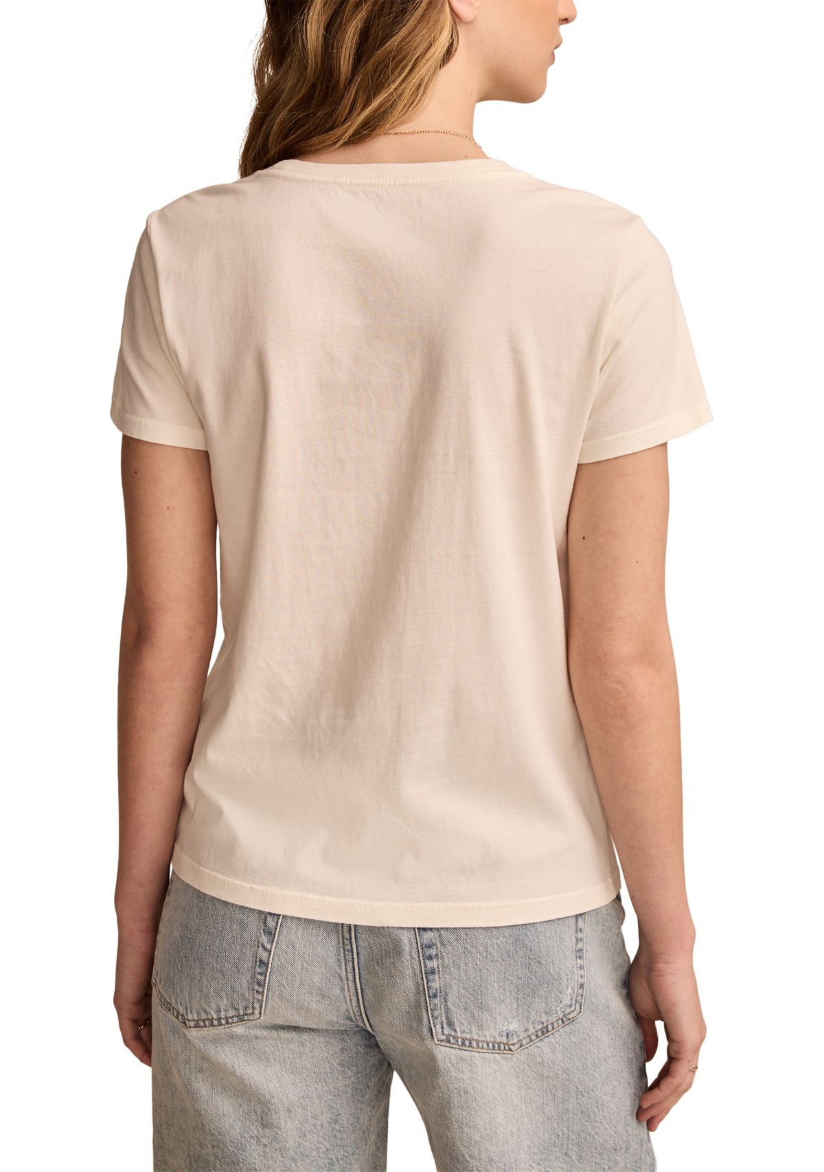 Lucky You Classic Crew Neck Graphic T-Shirt