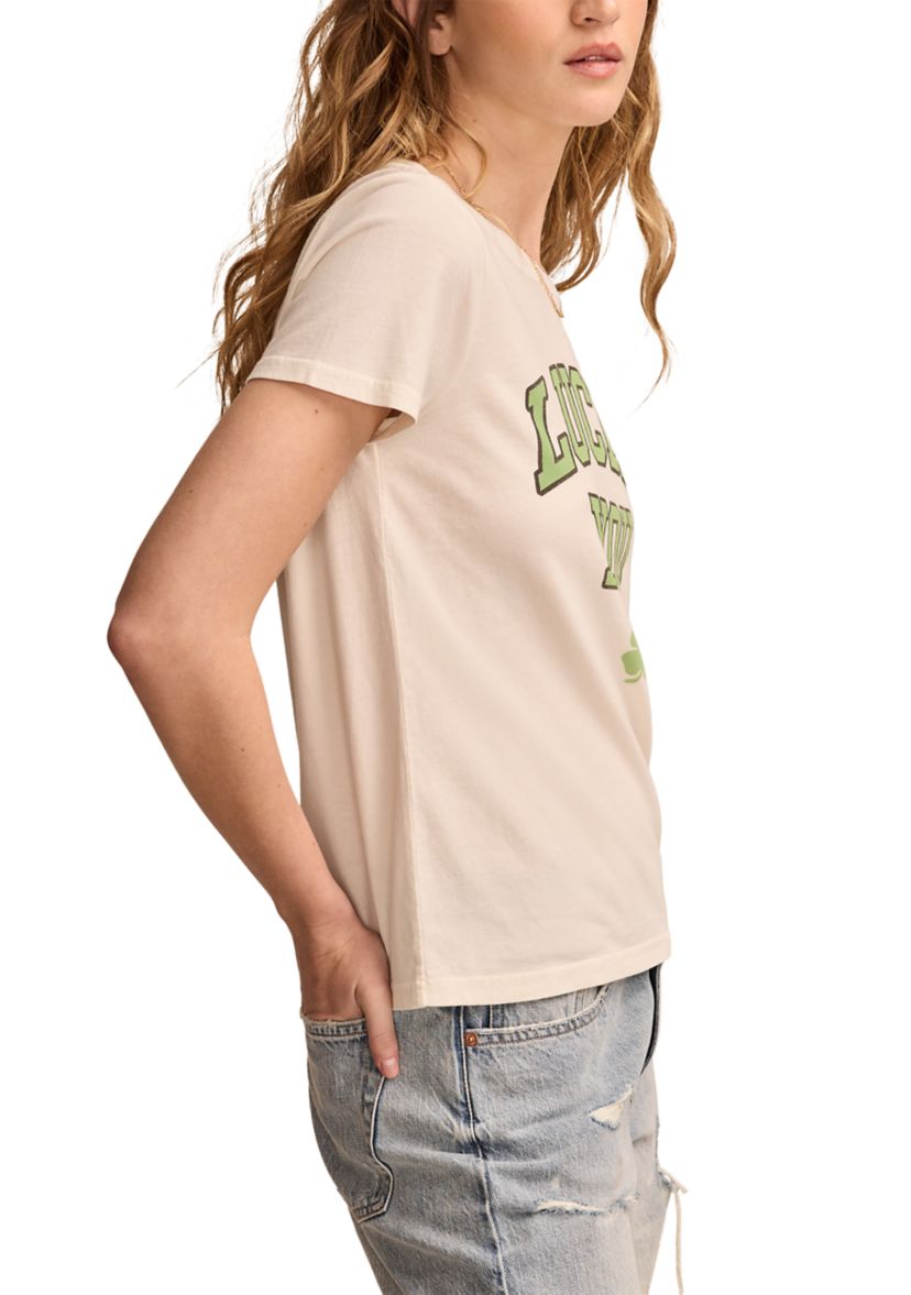 Lucky You Classic Crew Neck Graphic T-Shirt