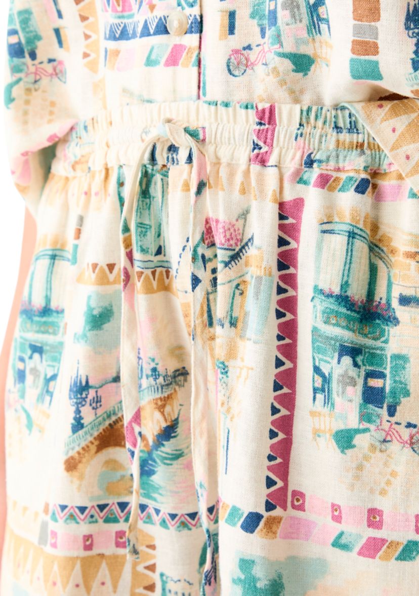 Womens The Beach Linen Shorts