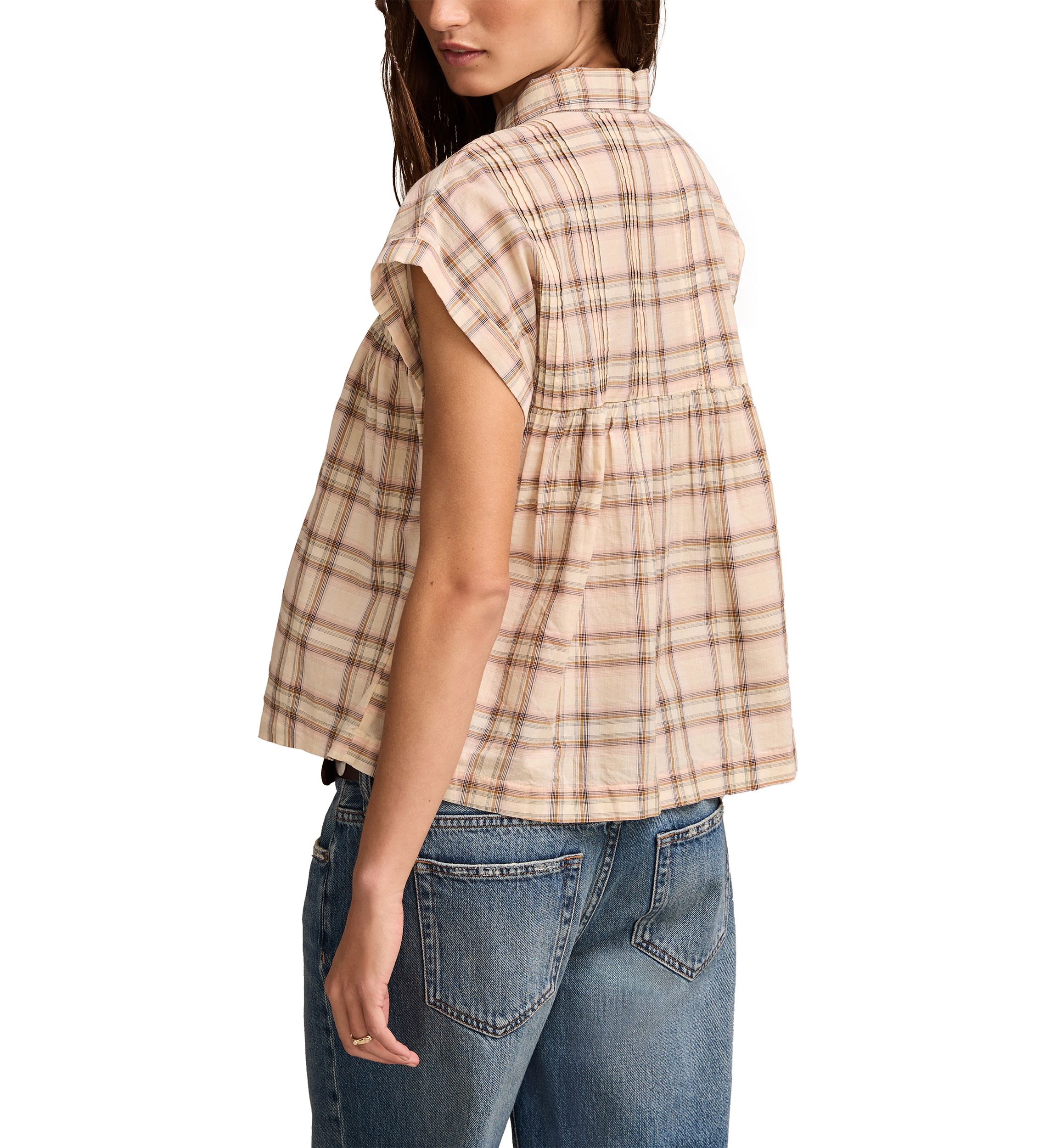 Womens Drapey Short Sleeve Top
