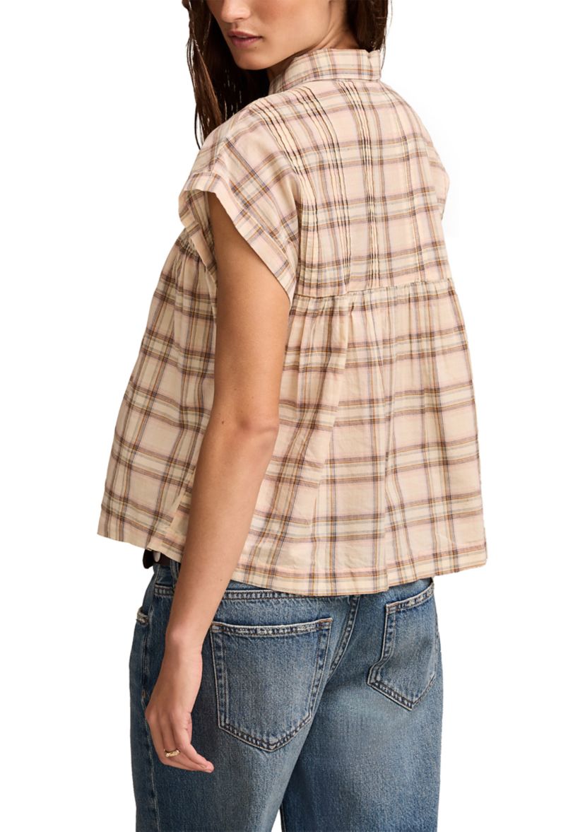 Womens Drapey Short Sleeve Top