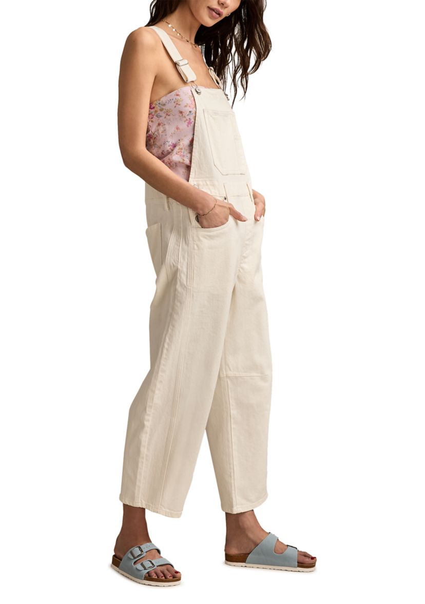 Womens Barrel Leg Overalls