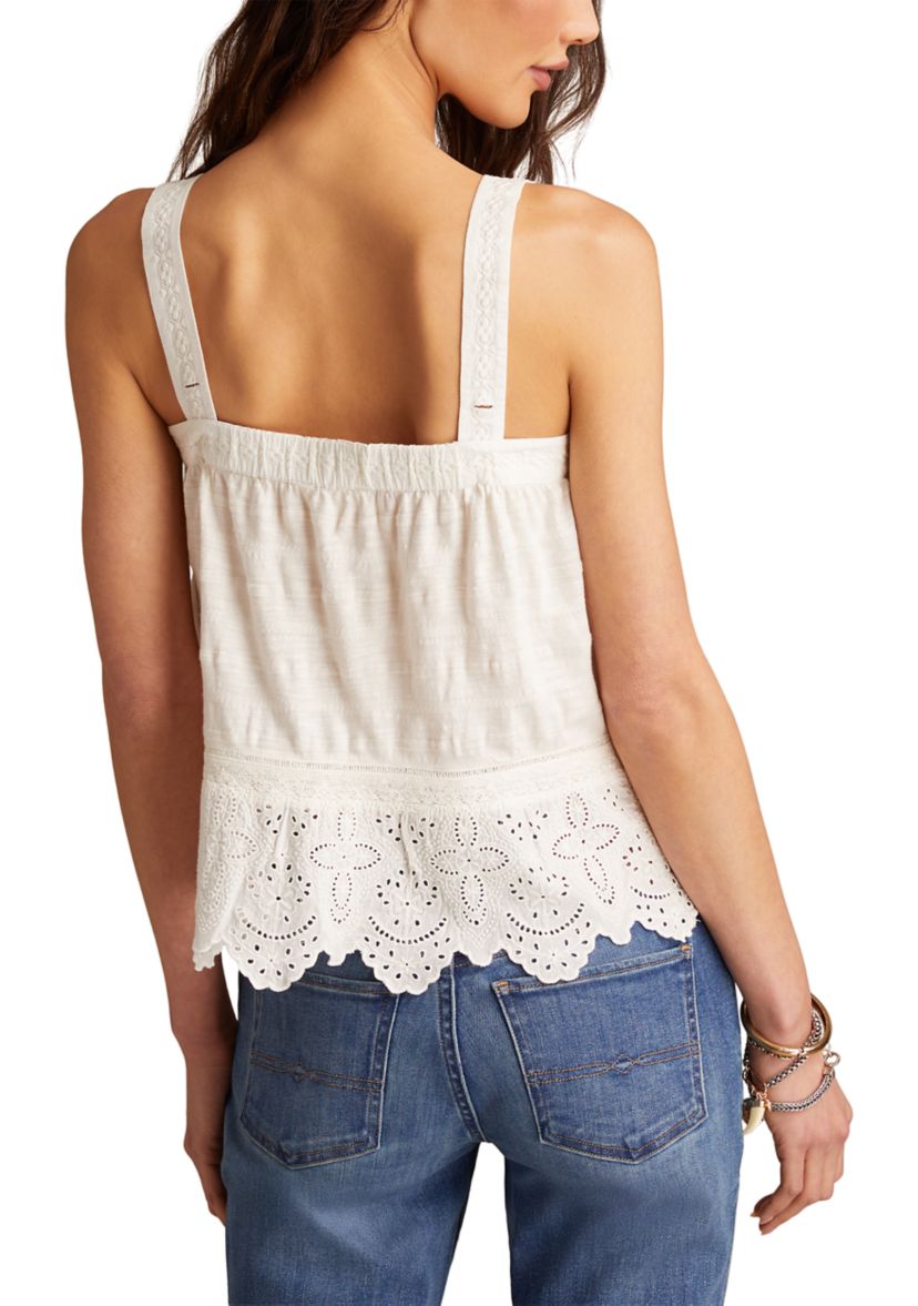 Womens Embroidered Tank Top