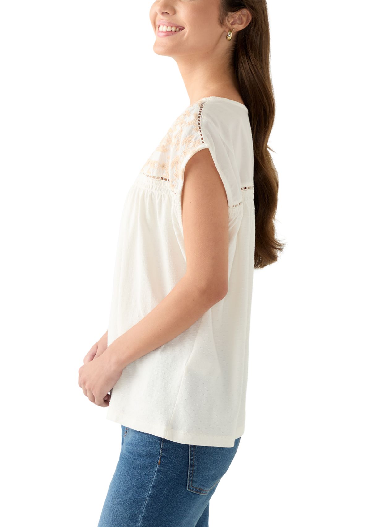 Womens Novelty Button Up Top