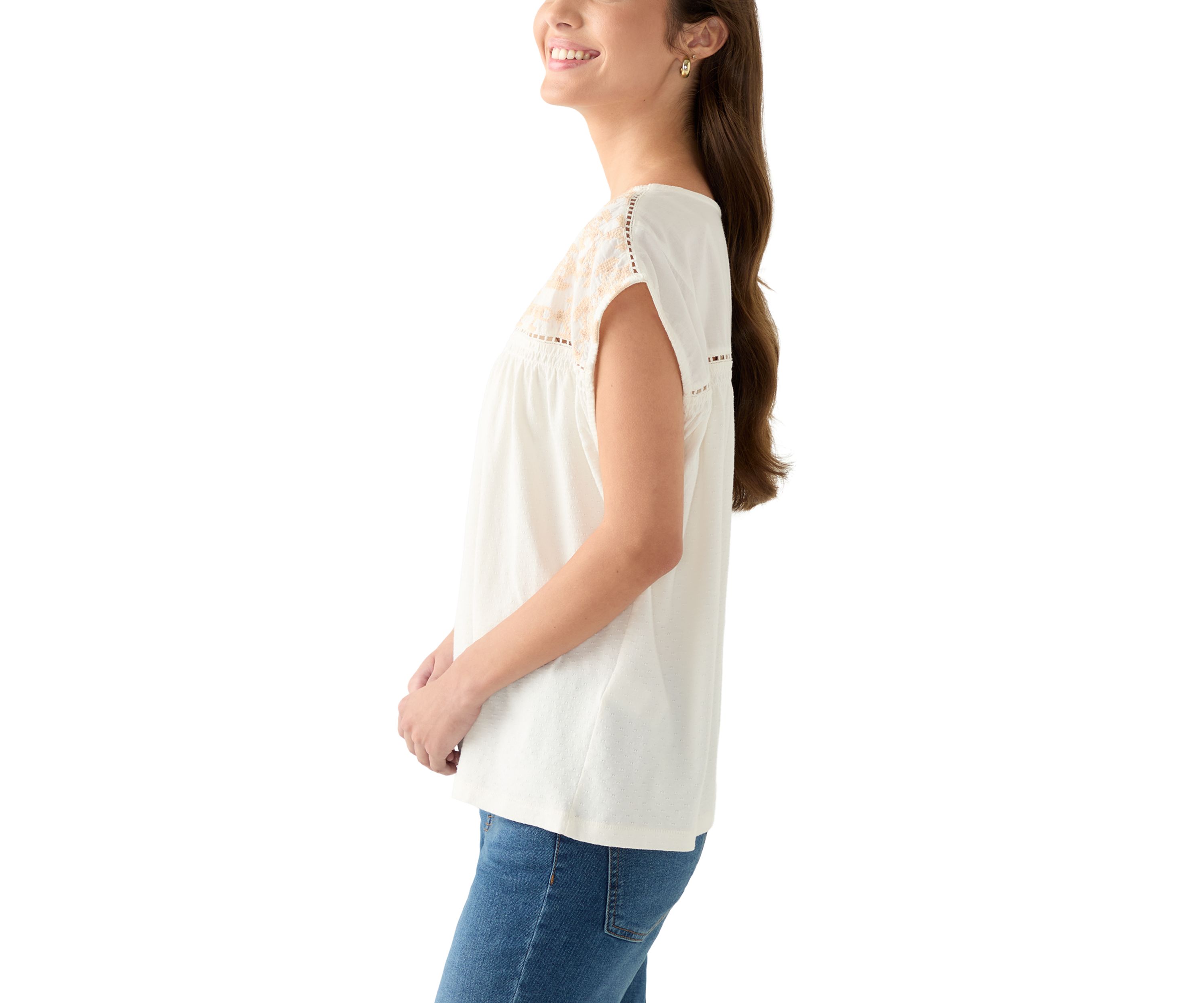 Womens Novelty Button Up Top