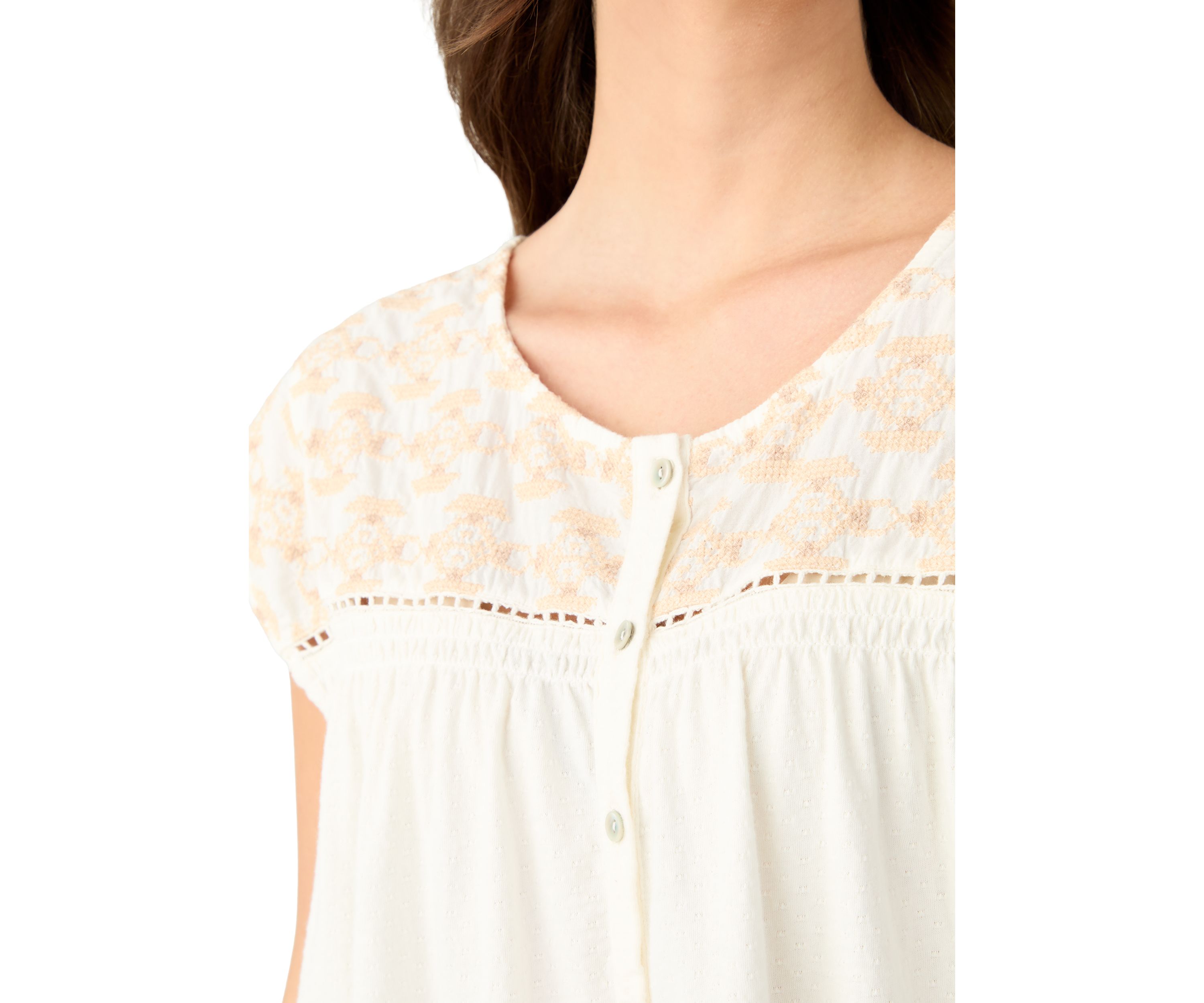 Womens Novelty Button Up Top