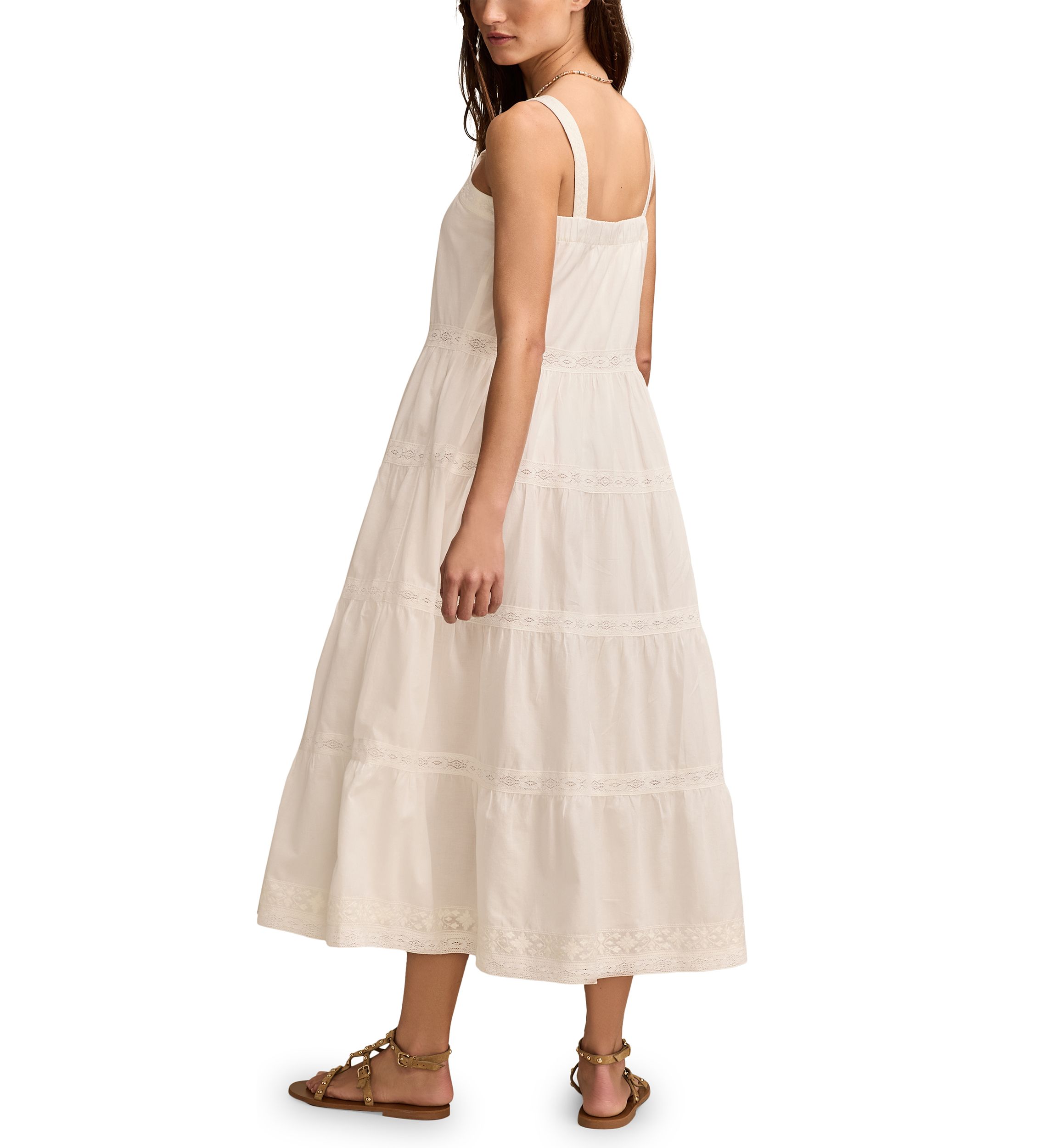 Womens Tiered Market Day Maxi Dress