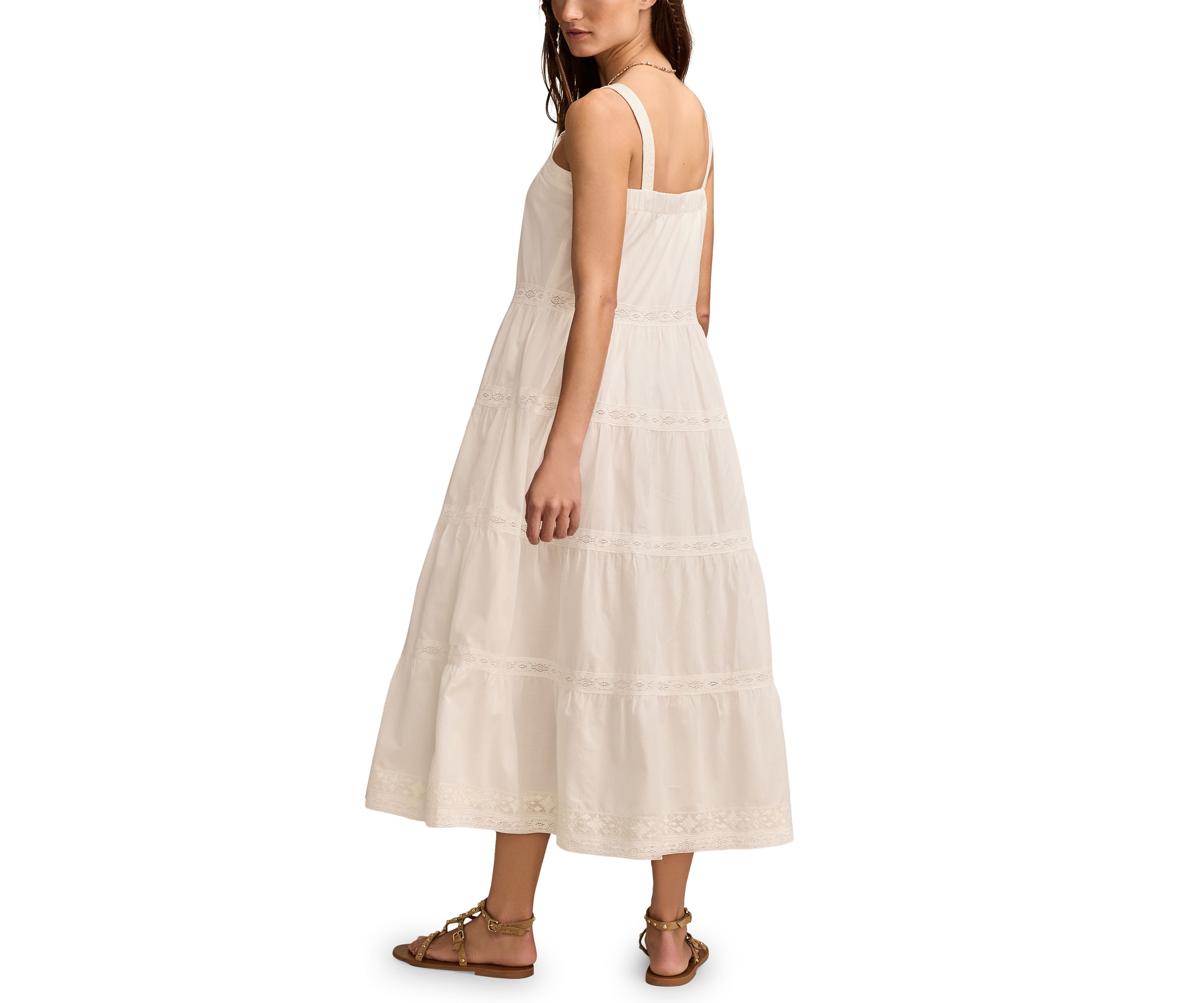 Womens Tiered Market Day Maxi Dress
