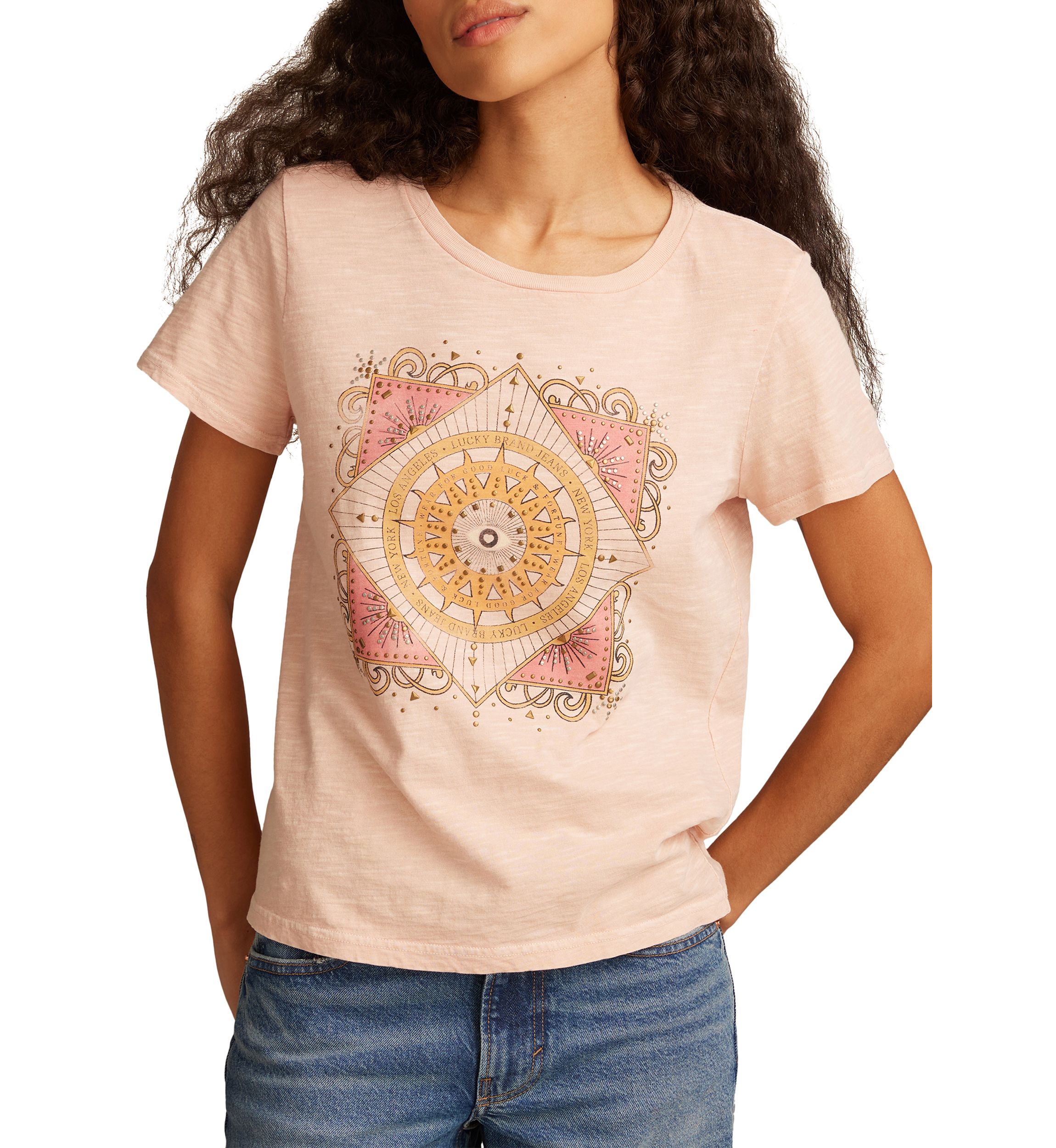 Womens Celestial Framed Graphic T-Shirt