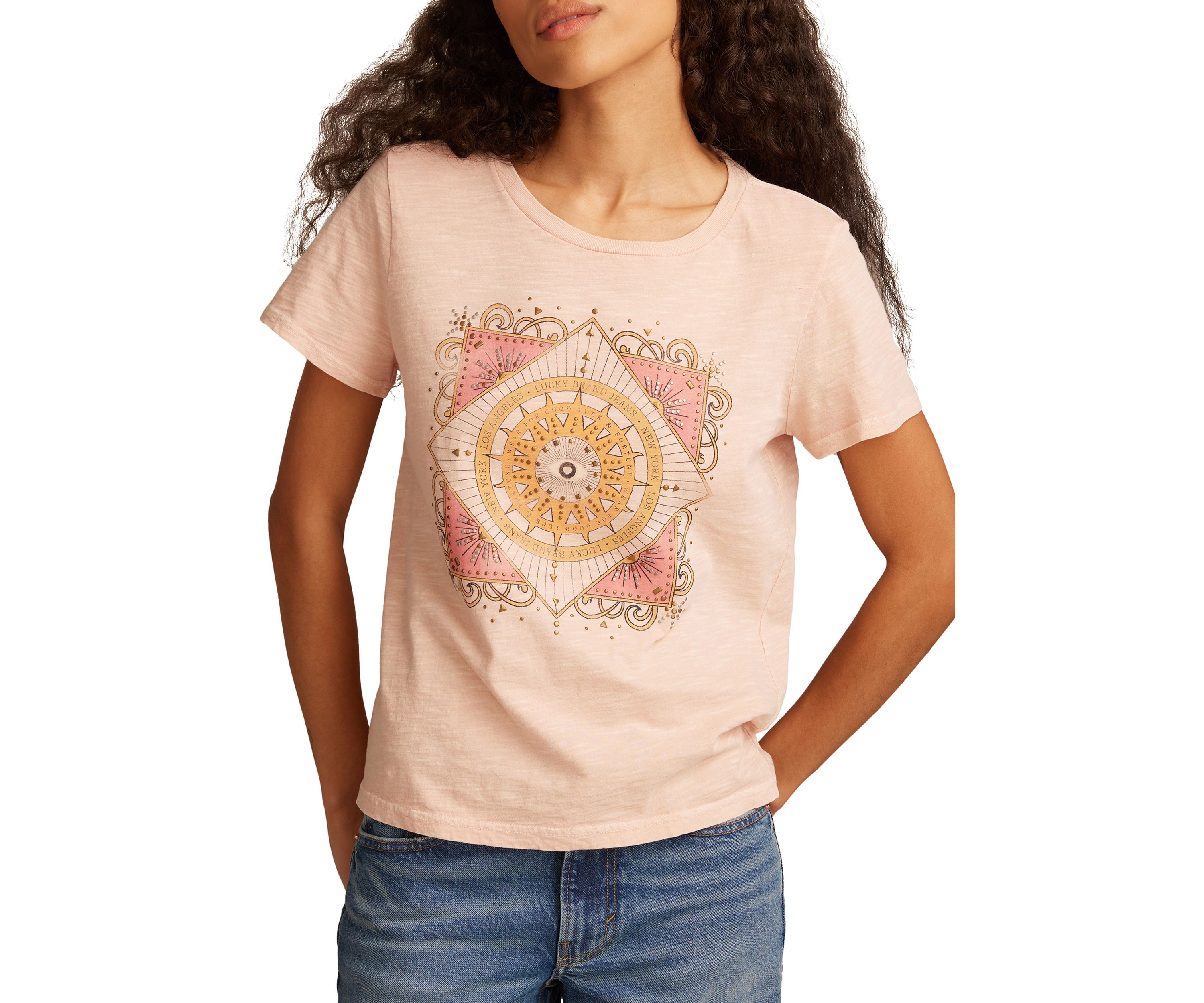 Womens Celestial Framed Graphic T-Shirt
