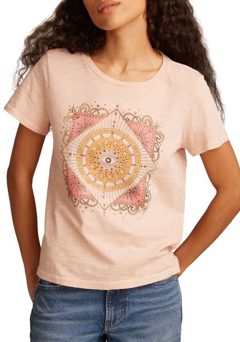Womens Celestial Framed Graphic T-Shirt
