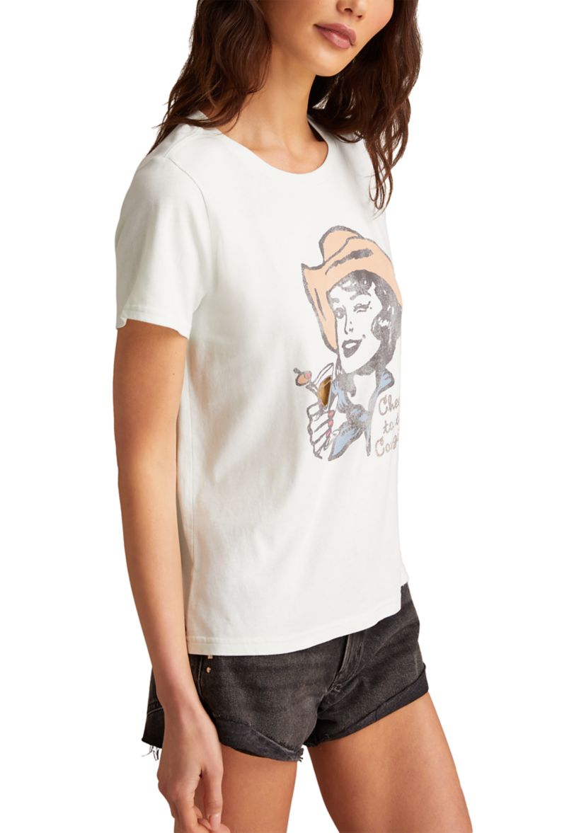 Womens Cheers to the Cowgirls Graphic T-Shirt