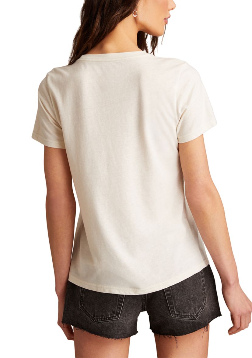 Womens Steer Skull Graphic T-Shirt