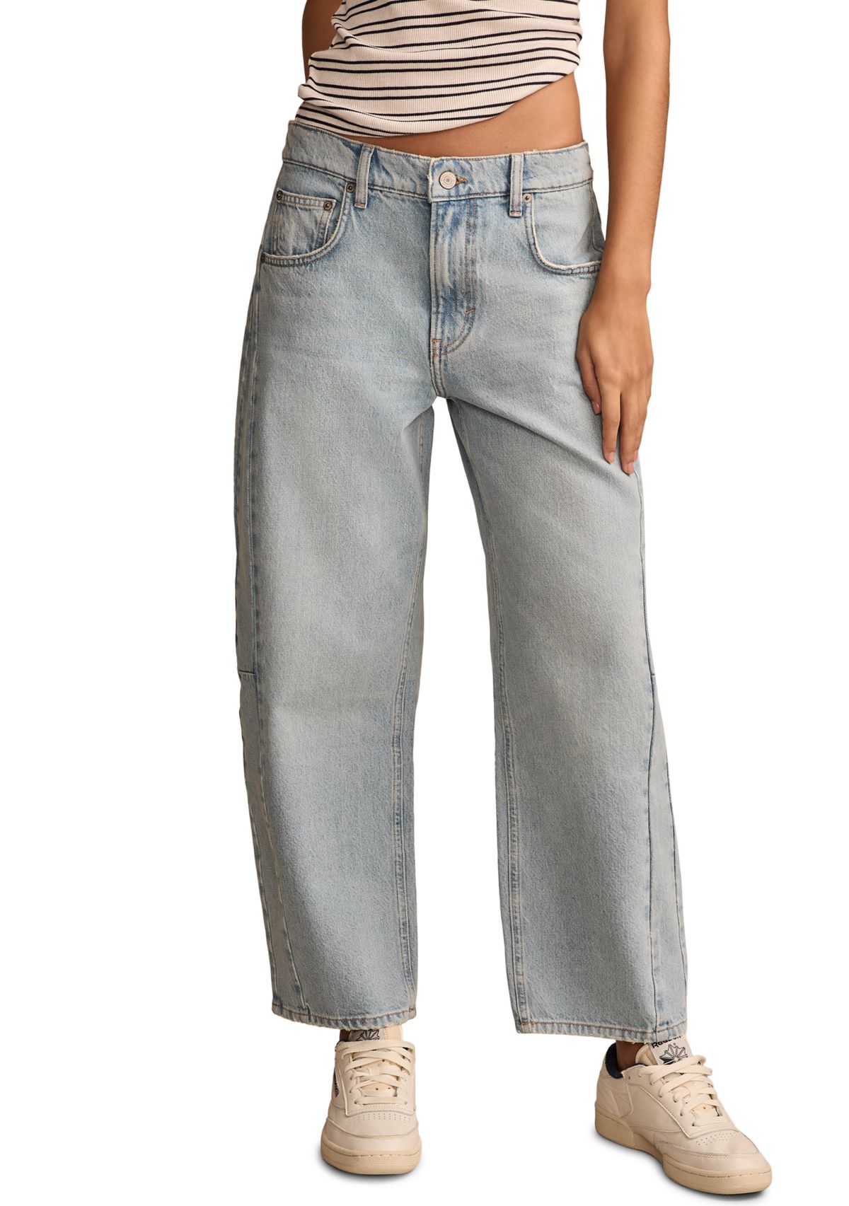 Womens Barrel Leg Jeans