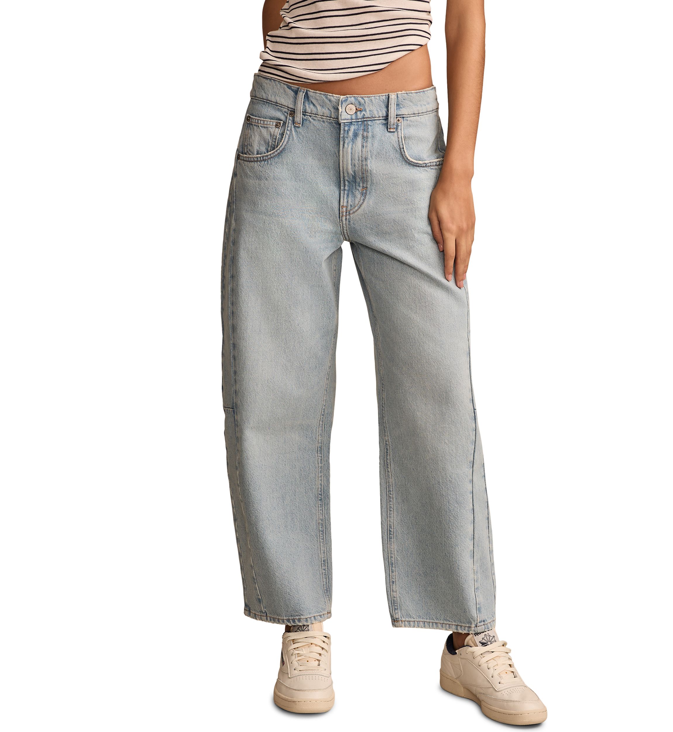 Womens Barrel Leg Jeans
